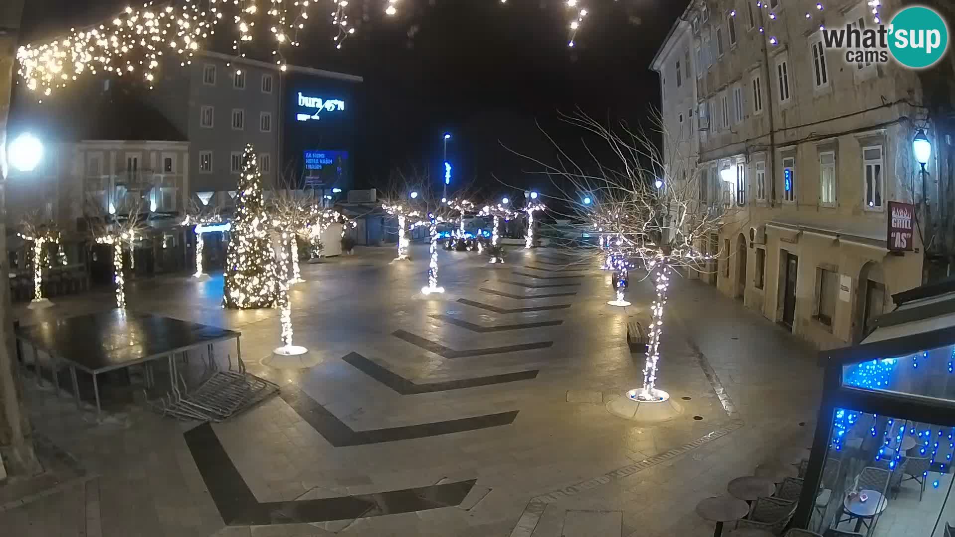 Centre de la ville de Senj – Place Pavlin – Live Cam Dalmatie