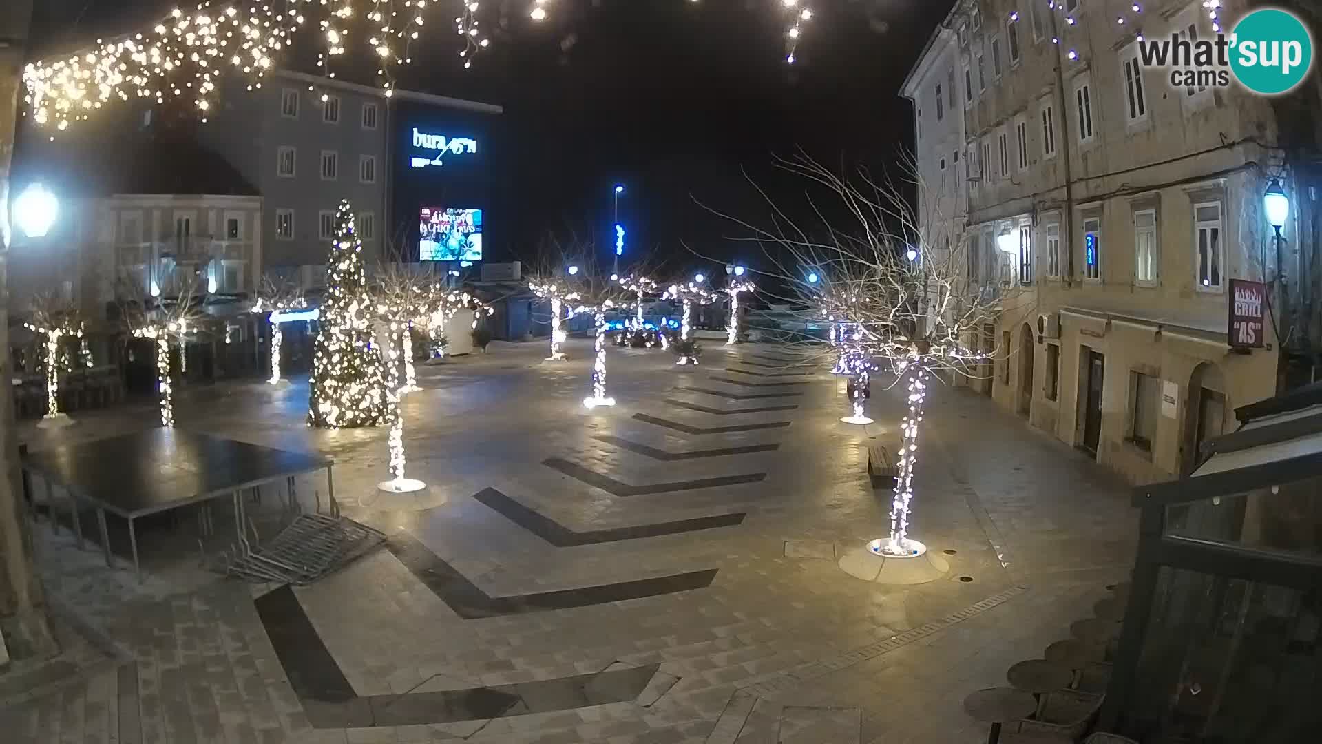 Center of Senj city – Pavlin square – Live Cam Dalmatia