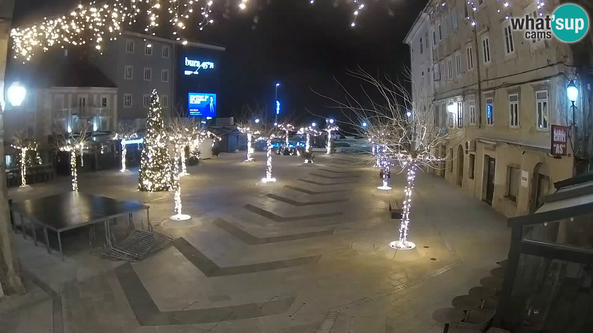 Centre de la ville de Senj – Place Pavlin – Live Cam Dalmatie