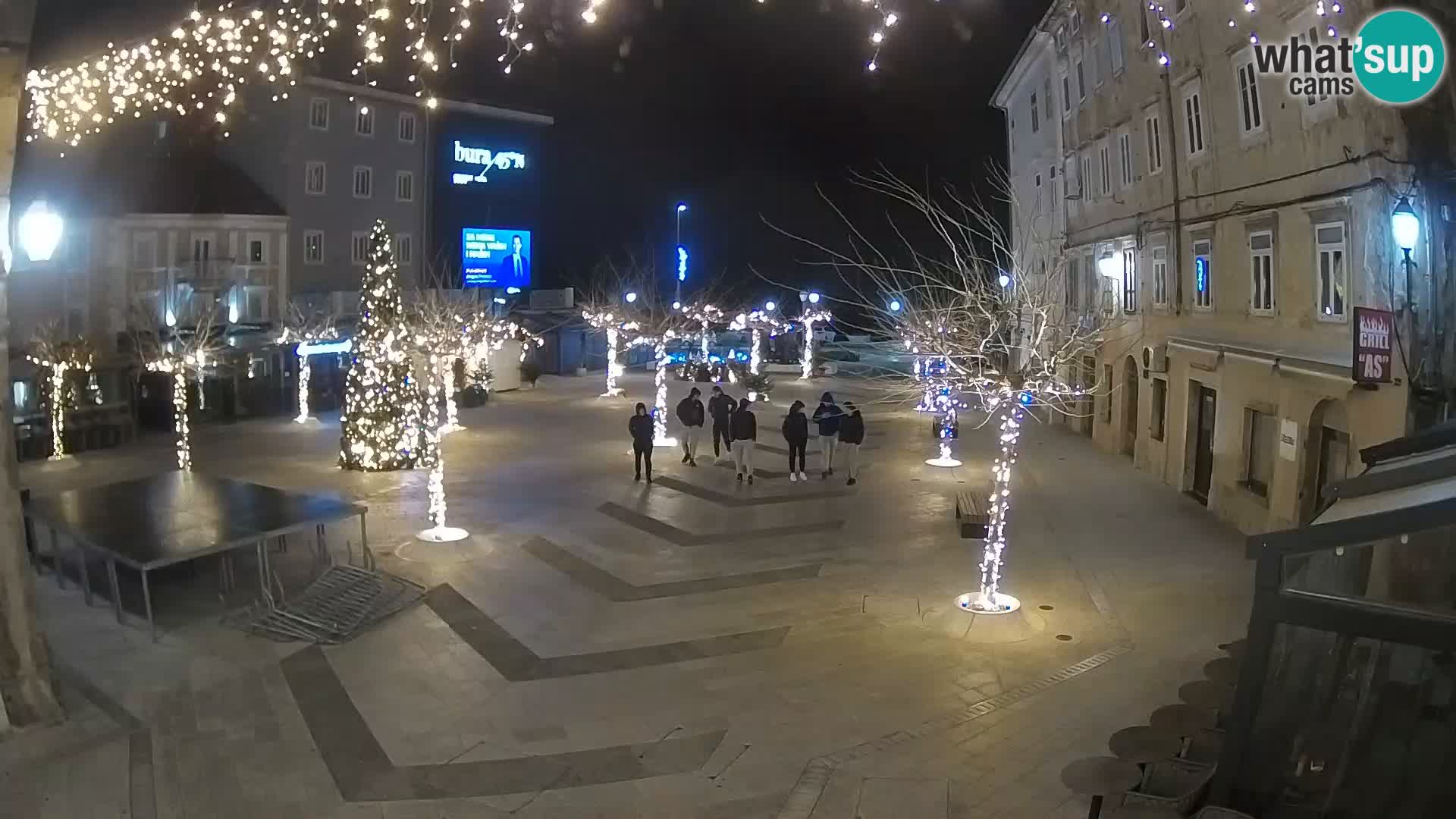 Center of Senj city – Pavlin square – Live Cam Dalmatia