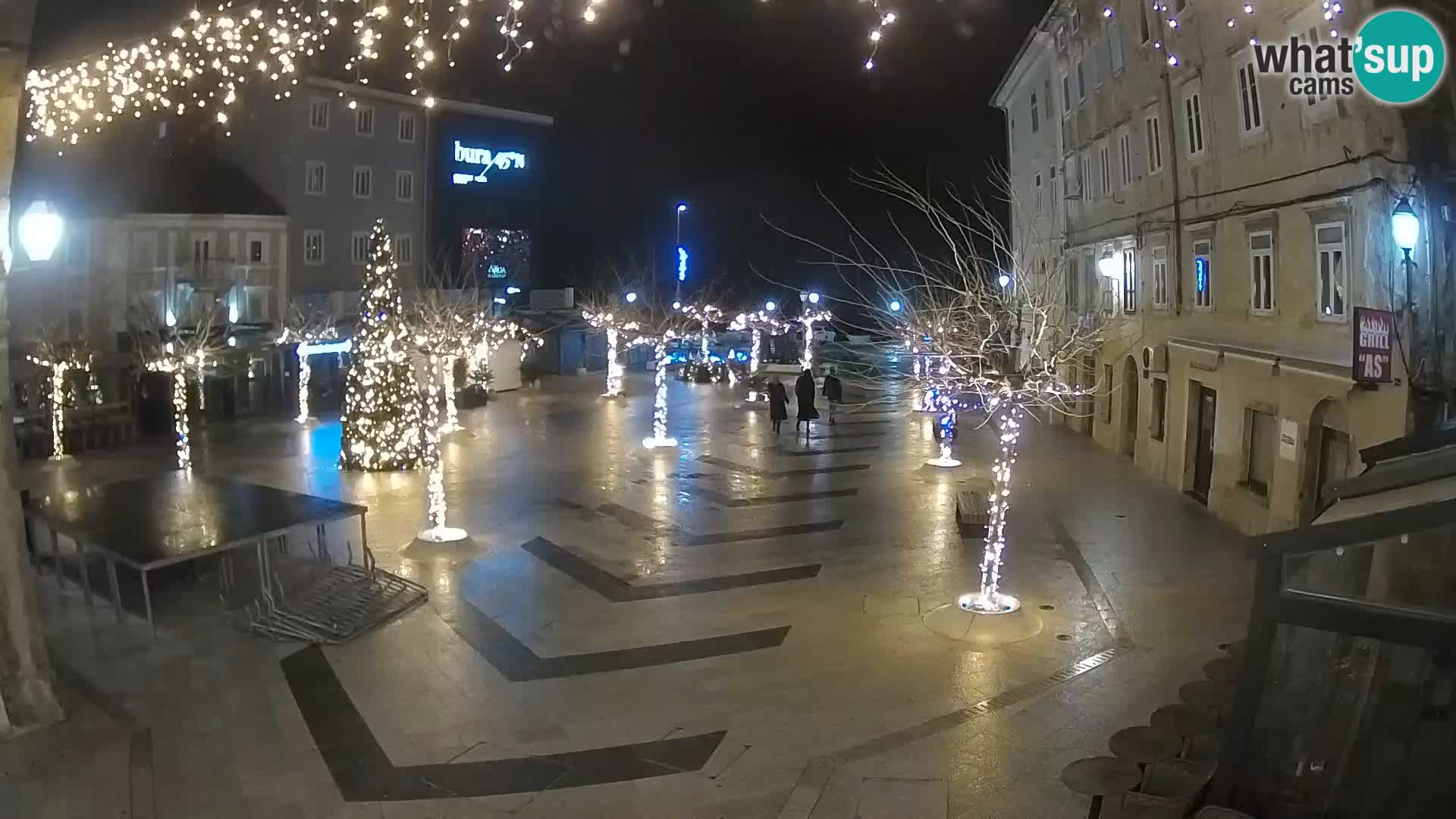 Centre de la ville de Senj – Place Pavlin – Live Cam Dalmatie