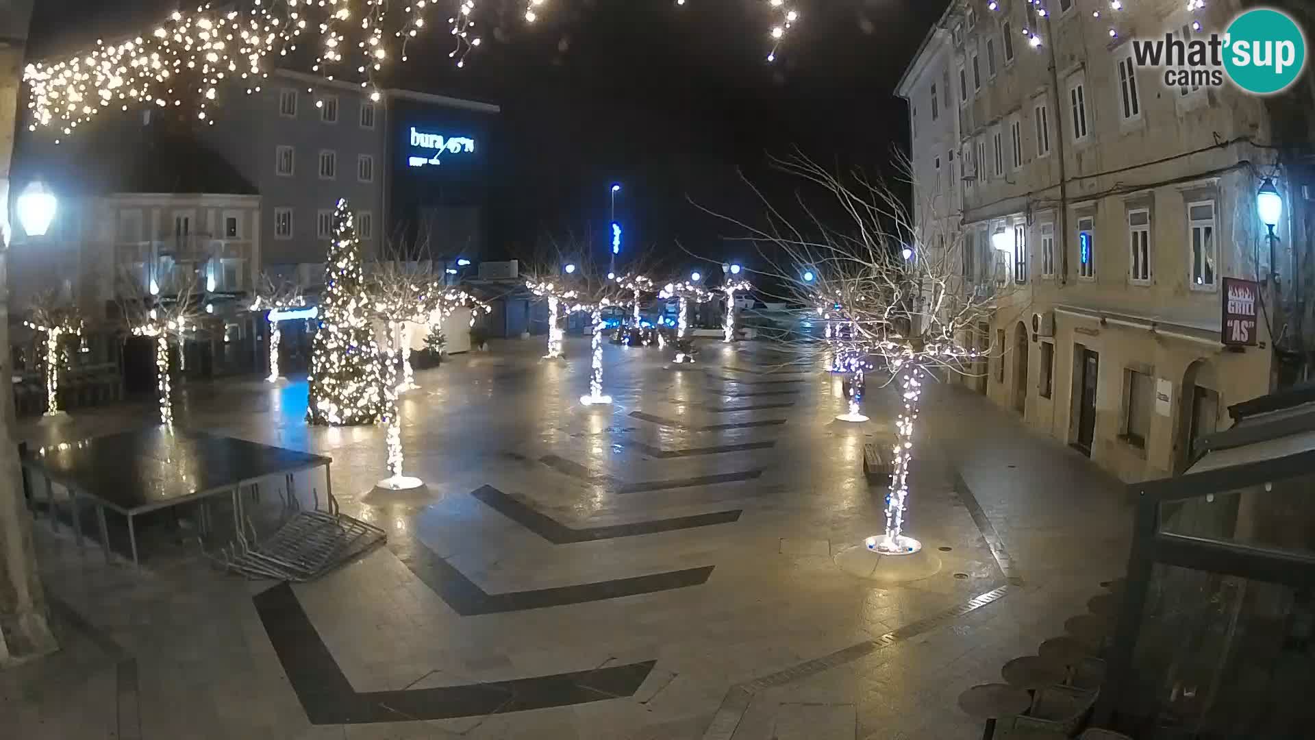 Centro della città di Senj – Piazza Pavlin – Live Cam Dalmazia