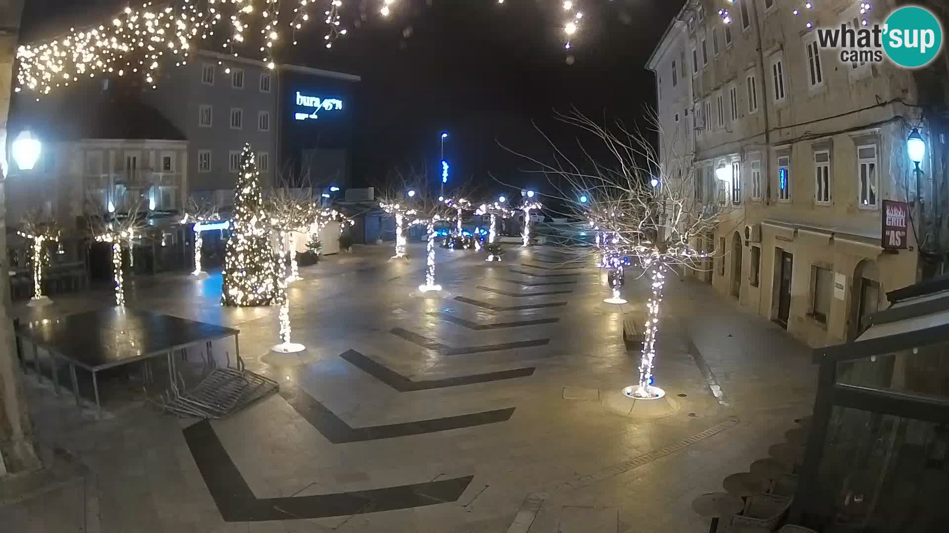 Centre de la ville de Senj – Place Pavlin – Live Cam Dalmatie