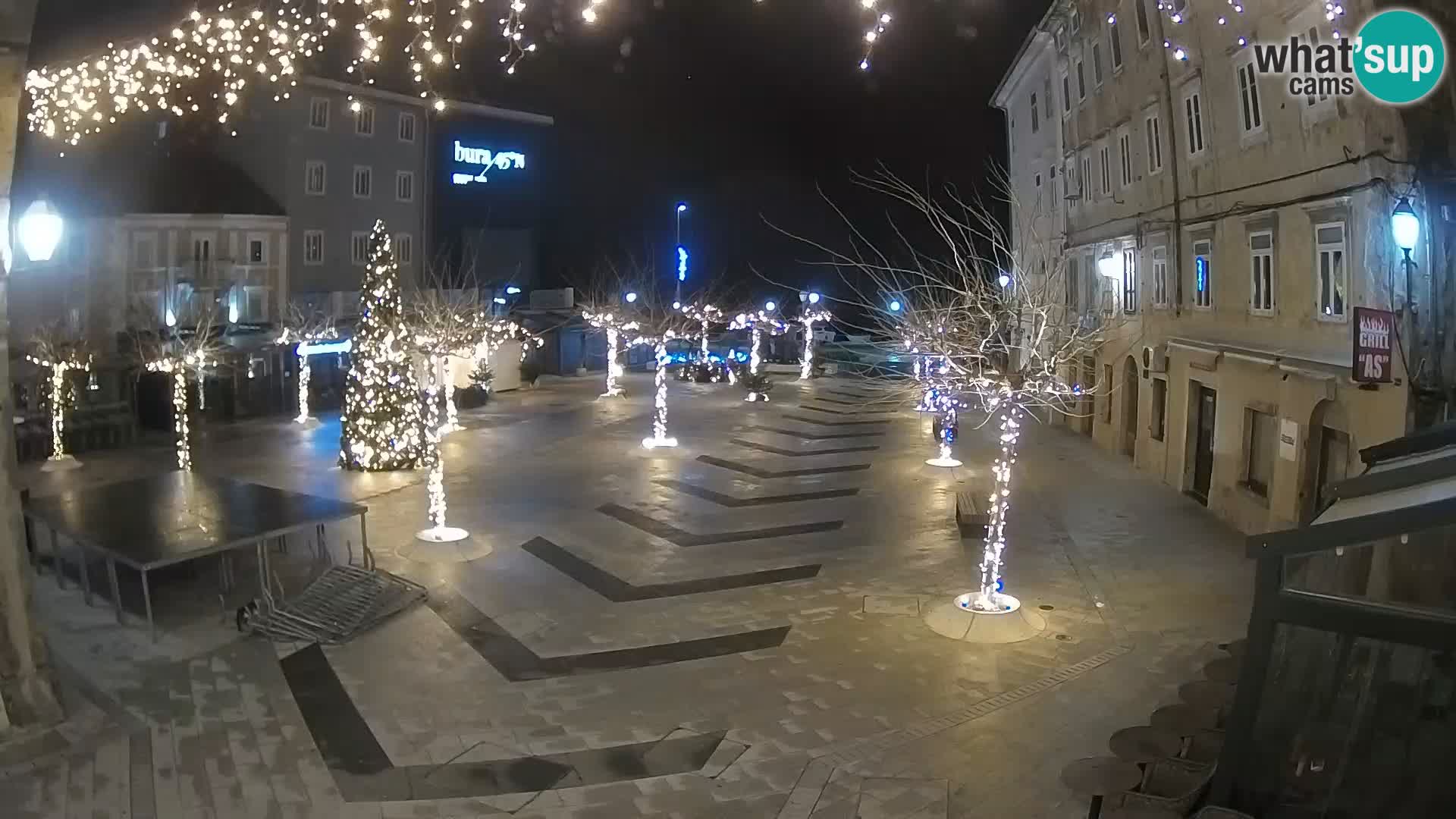 Centro della città di Senj – Piazza Pavlin – Live Cam Dalmazia