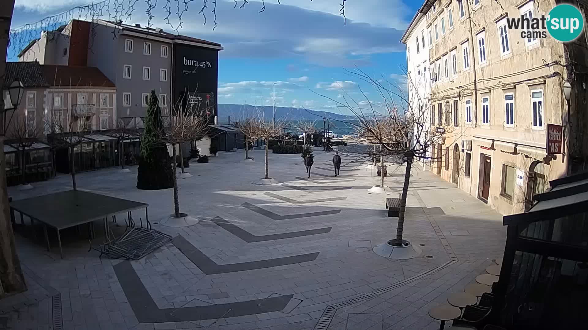 Center of Senj city – Pavlin square – Live Cam Dalmatia