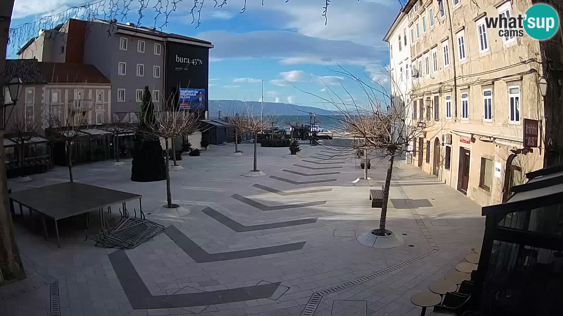 Centre de la ville de Senj – Place Pavlin – Live Cam Dalmatie