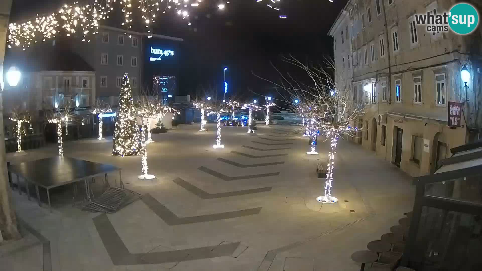 Center of Senj city – Pavlin square – Live Cam Dalmatia