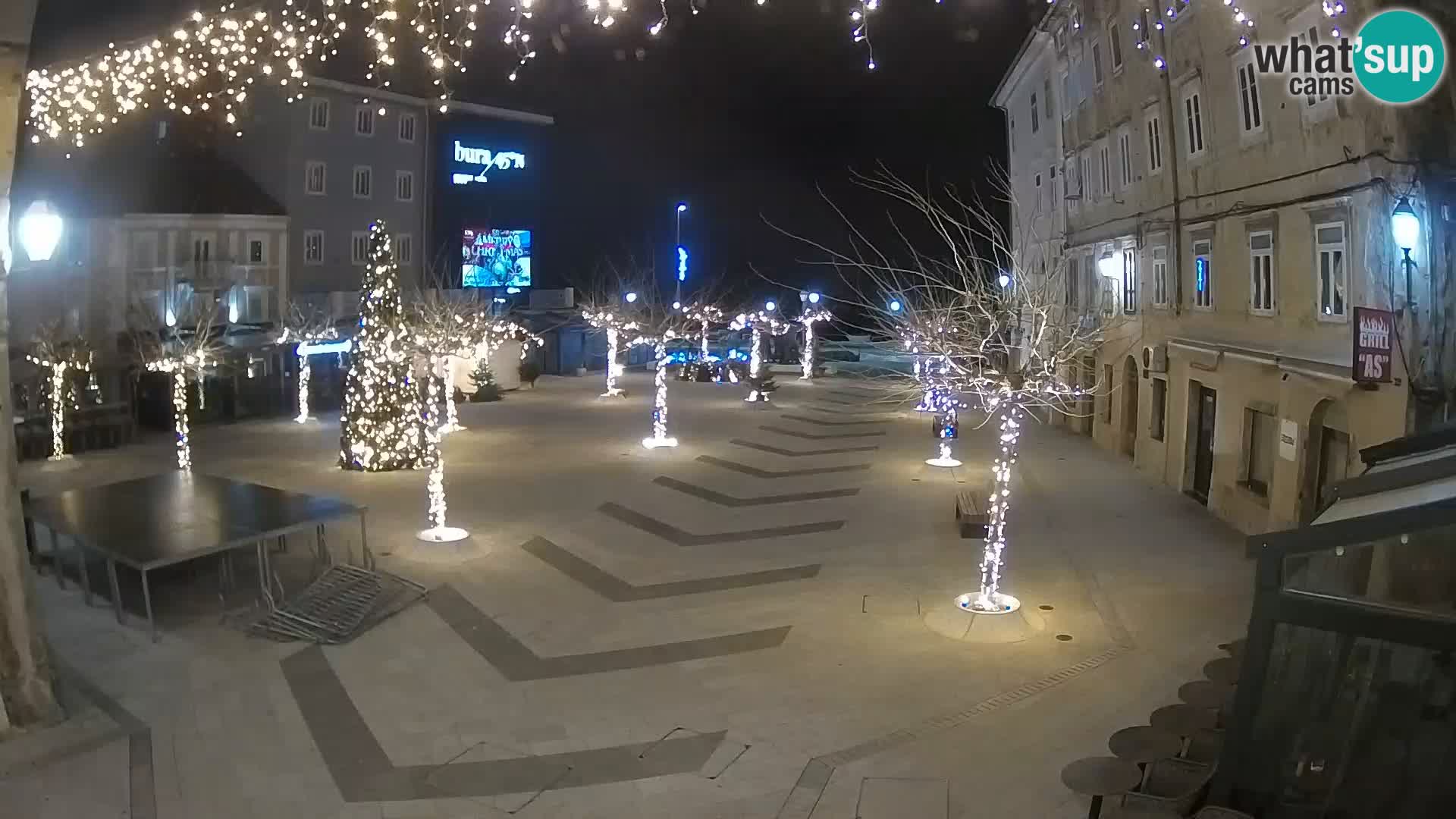 Centro della città di Senj – Piazza Pavlin – Live Cam Dalmazia