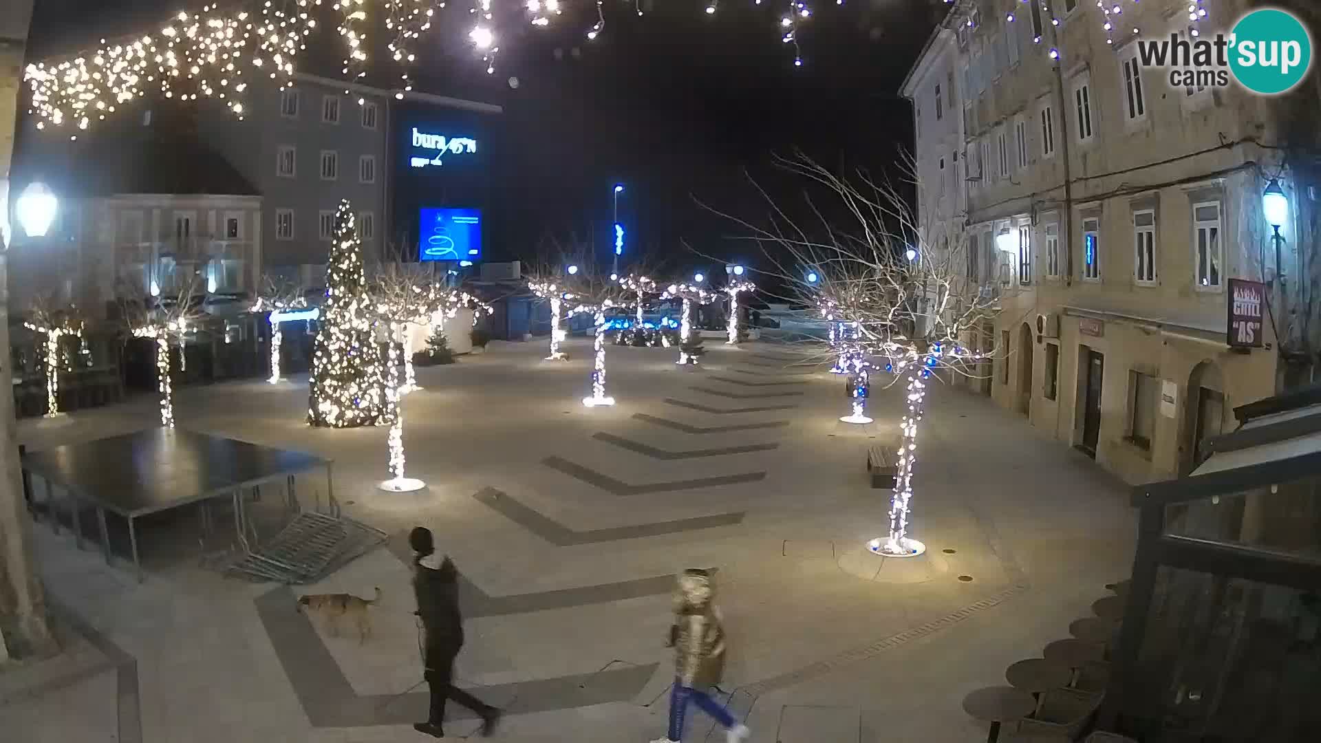 Center of Senj city – Pavlin square – Live Cam Dalmatia