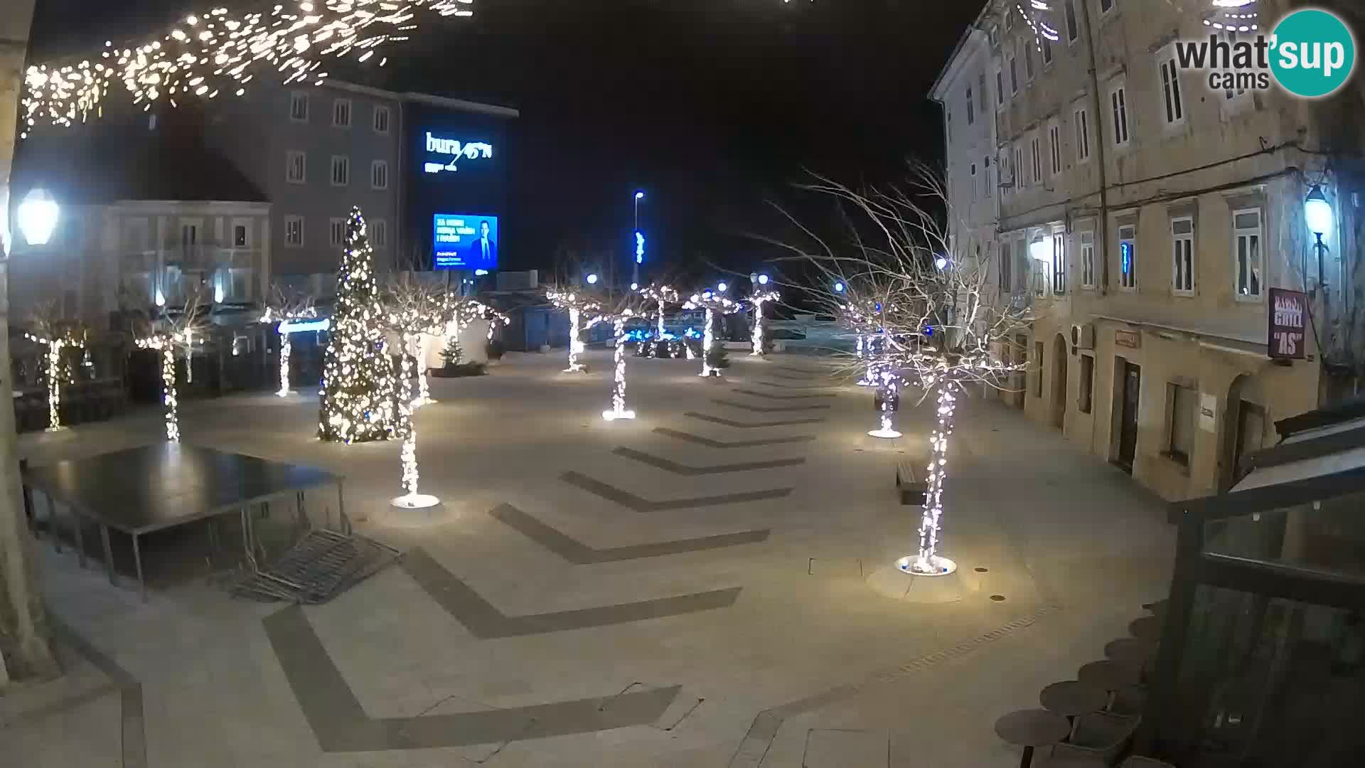 Center of Senj city – Pavlin square – Live Cam Dalmatia