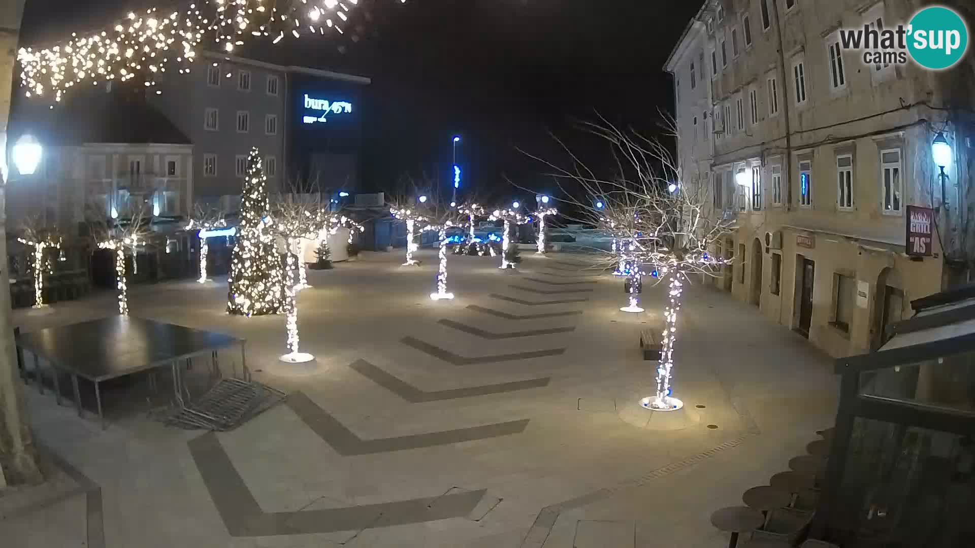 Center of Senj city – Pavlin square – Live Cam Dalmatia