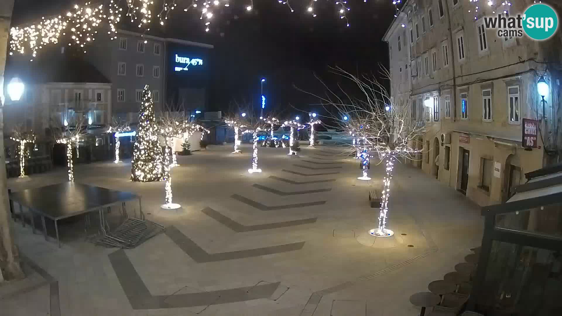 Center of Senj city – Pavlin square – Live Cam Dalmatia