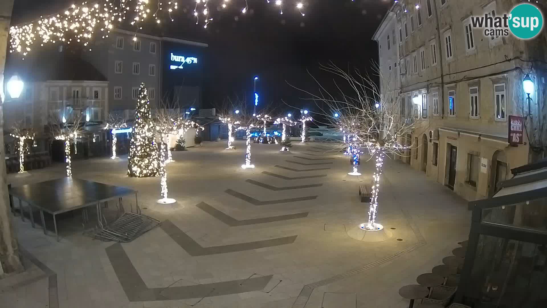 Centre de la ville de Senj – Place Pavlin – Live Cam Dalmatie