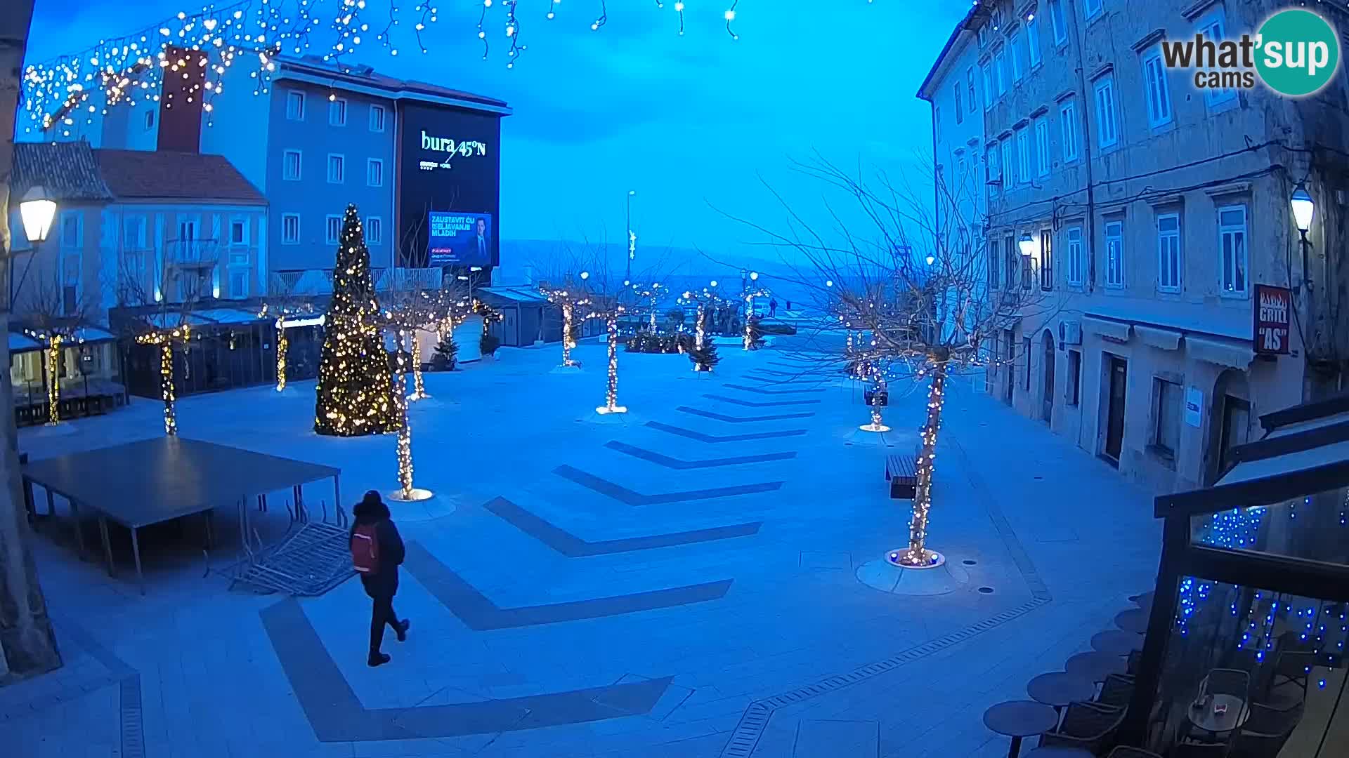 Centro della città di Senj – Piazza Pavlin – Live Cam Dalmazia