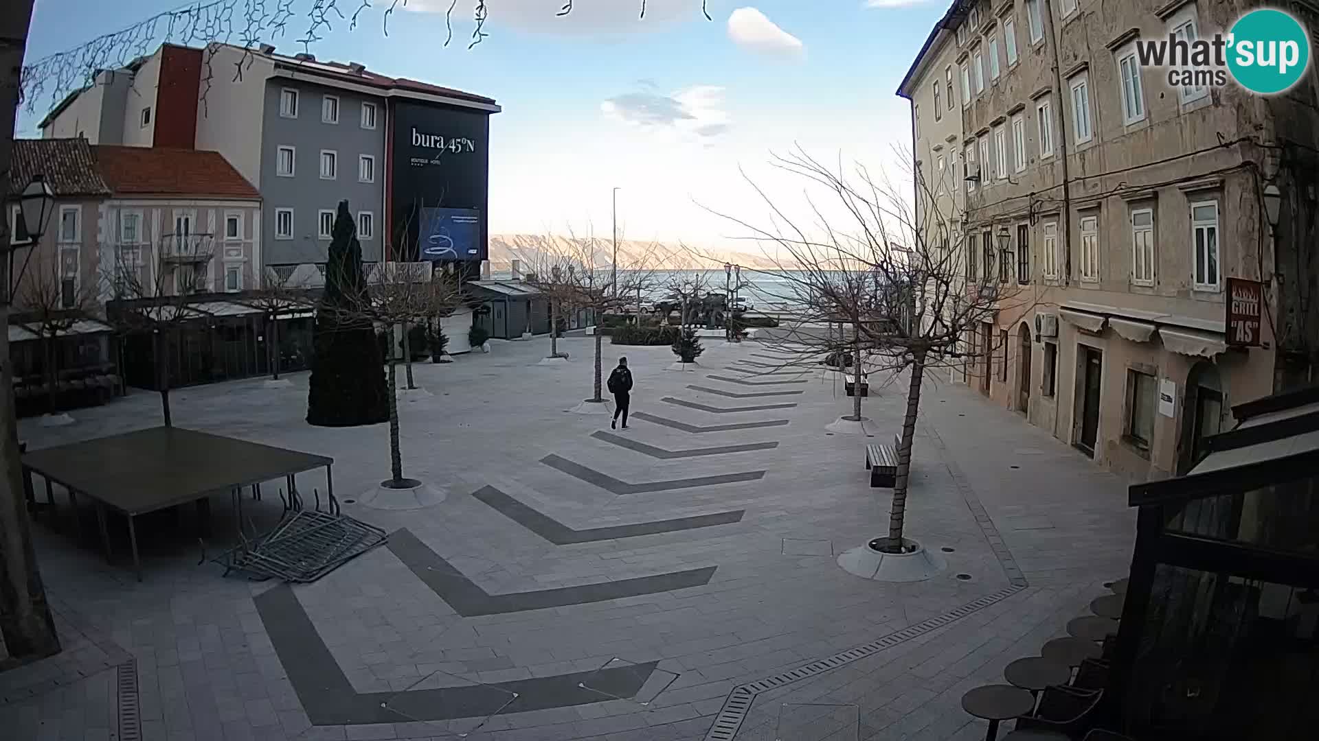 Center of Senj city – Pavlin square – Live Cam Dalmatia