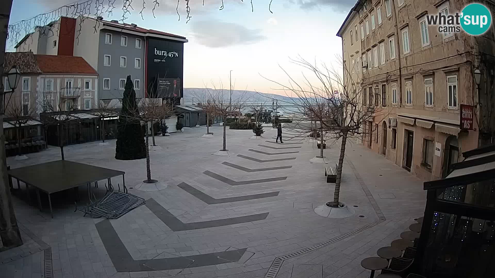 Centre de la ville de Senj – Place Pavlin – Live Cam Dalmatie