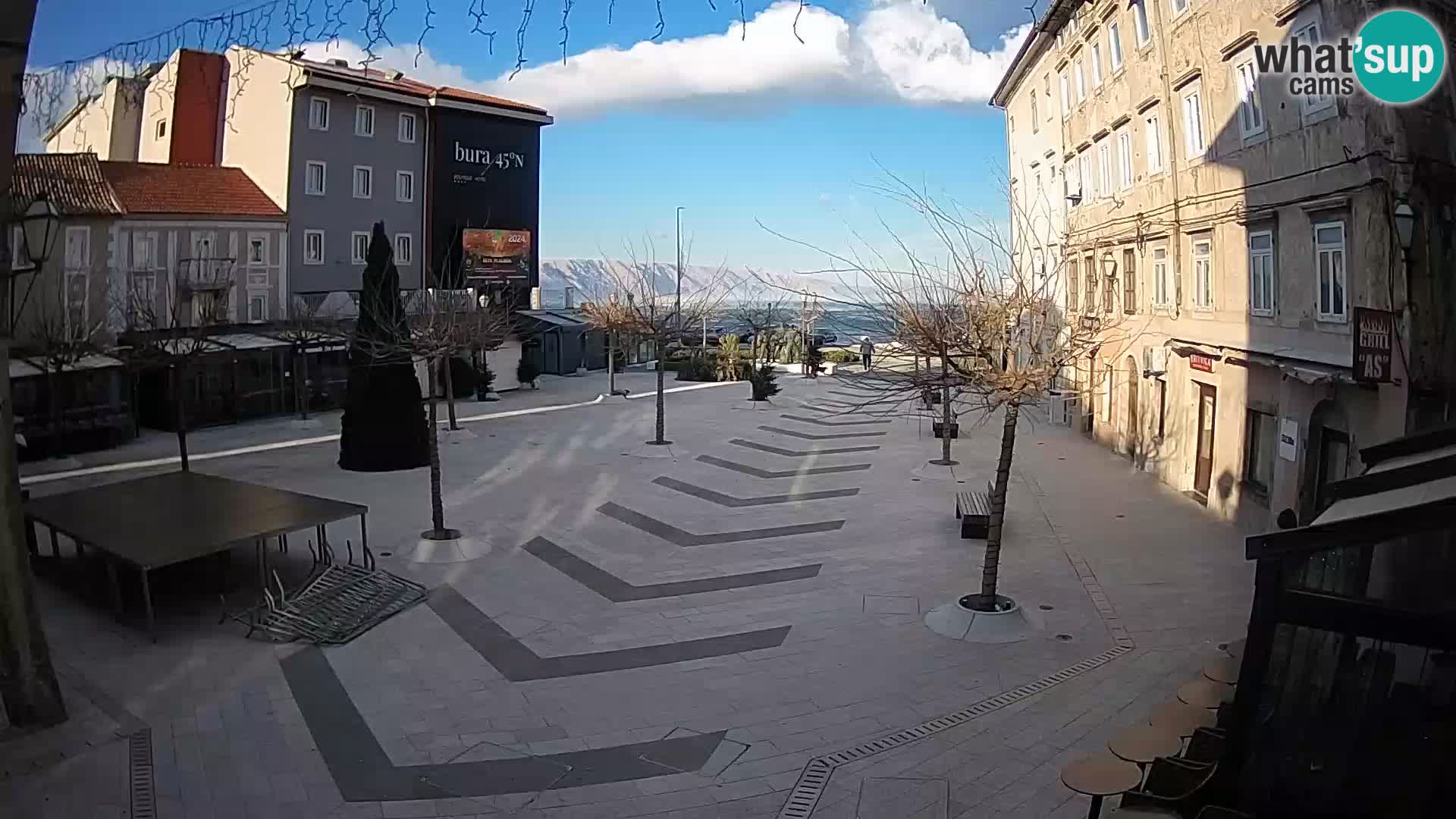 Centre de la ville de Senj – Place Pavlin – Live Cam Dalmatie