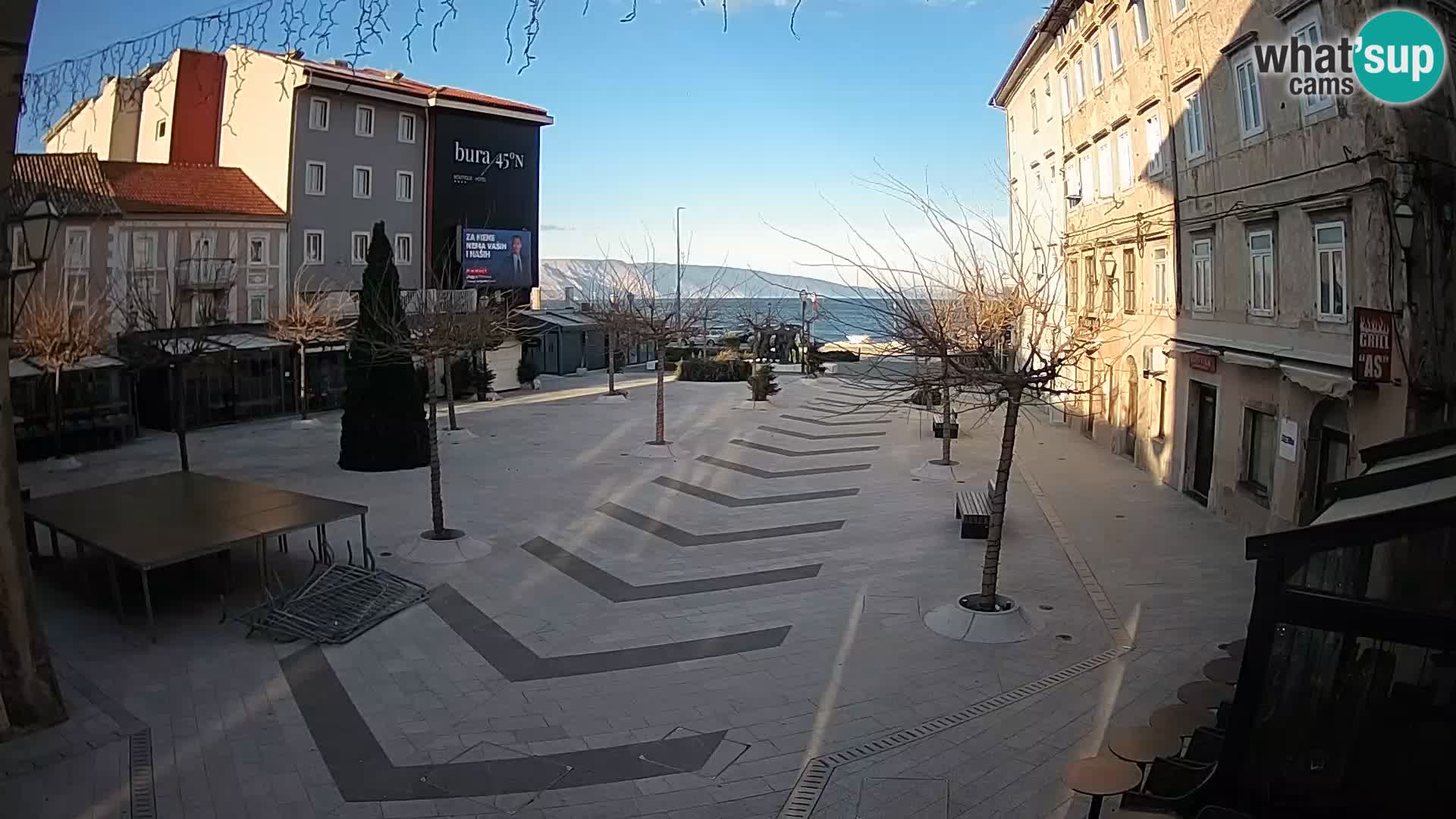 Center of Senj city – Pavlin square – Live Cam Dalmatia