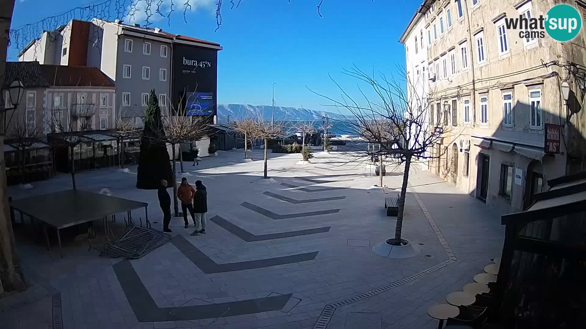 Centre de la ville de Senj – Place Pavlin – Live Cam Dalmatie