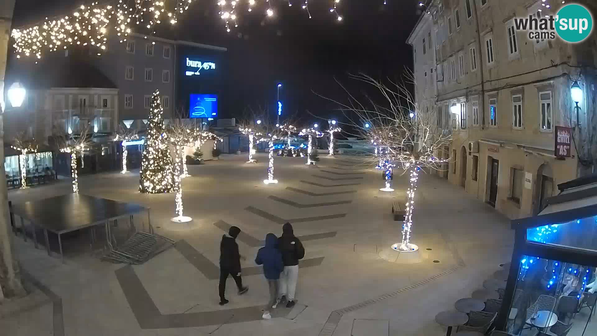 Center of Senj city – Pavlin square – Live Cam Dalmatia