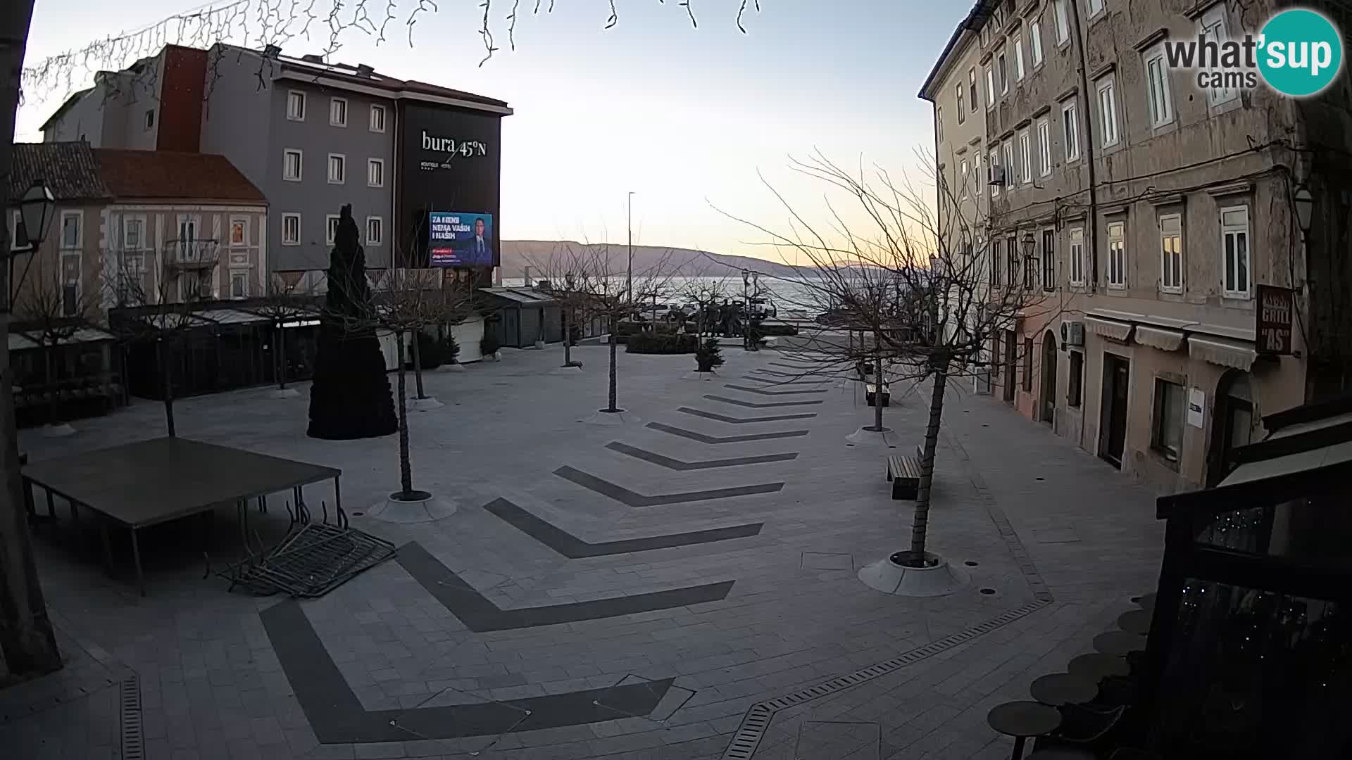 Center of Senj city – Pavlin square – Live Cam Dalmatia