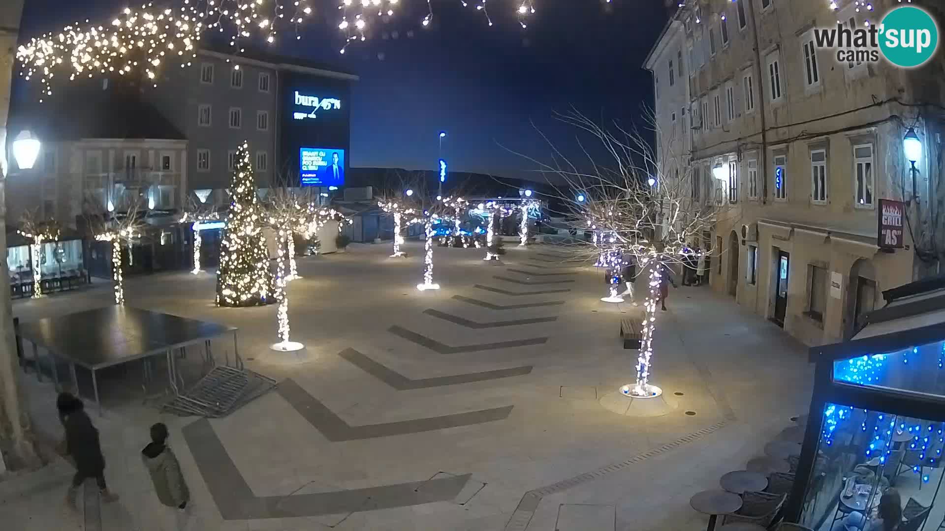 Center of Senj city – Pavlin square – Live Cam Dalmatia