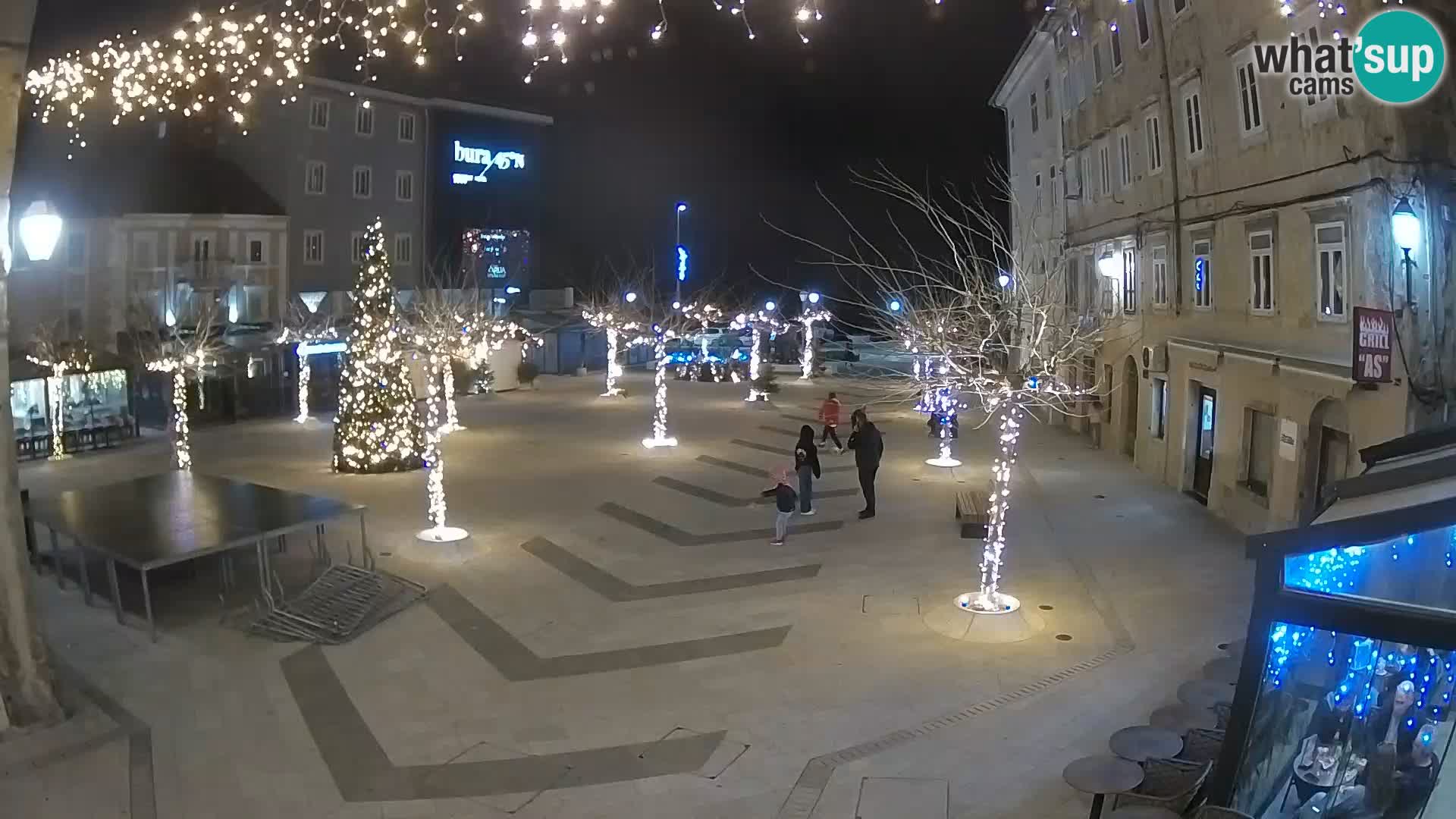 Centro della città di Senj – Piazza Pavlin – Live Cam Dalmazia