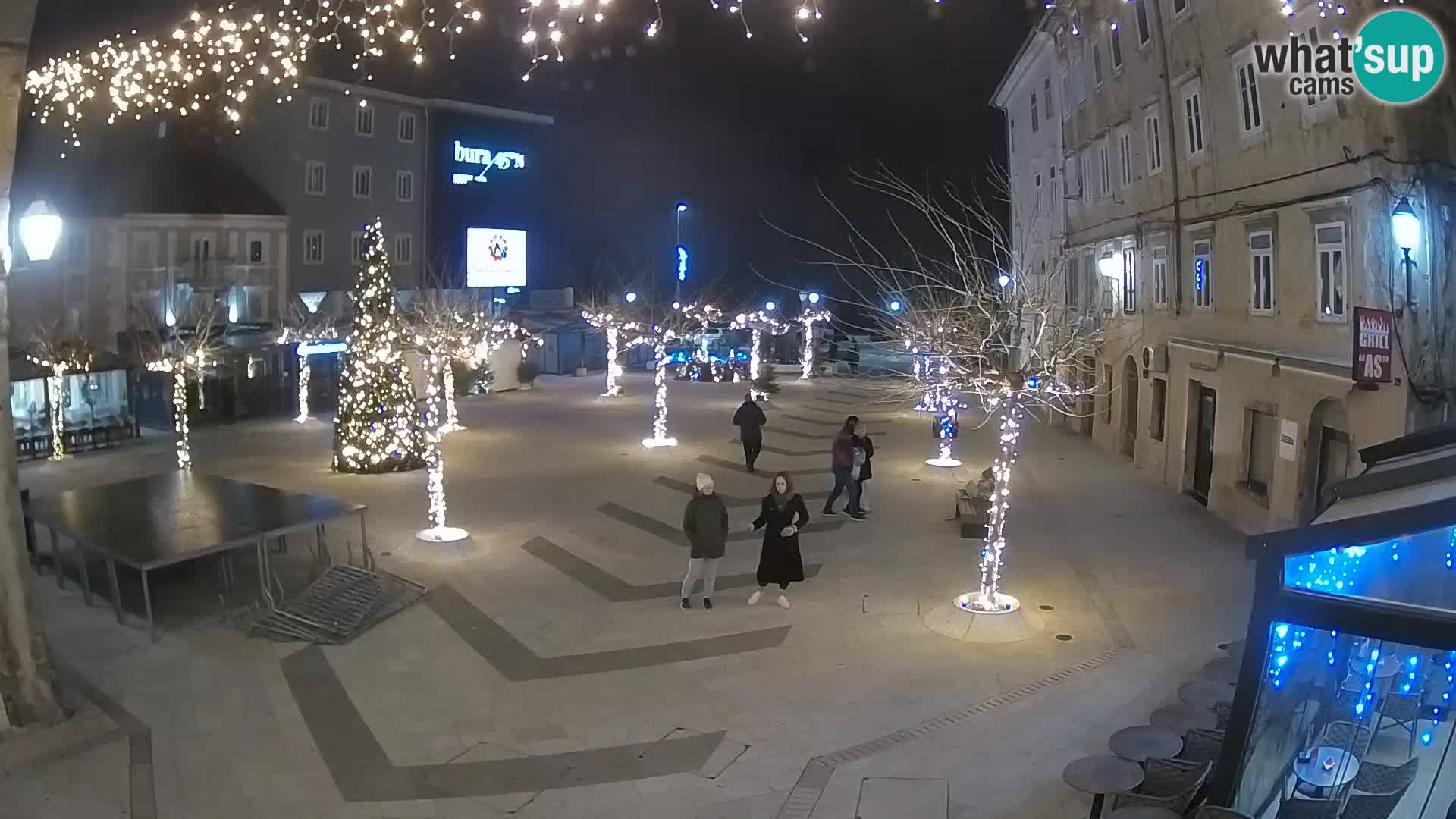 Centre de la ville de Senj – Place Pavlin – Live Cam Dalmatie