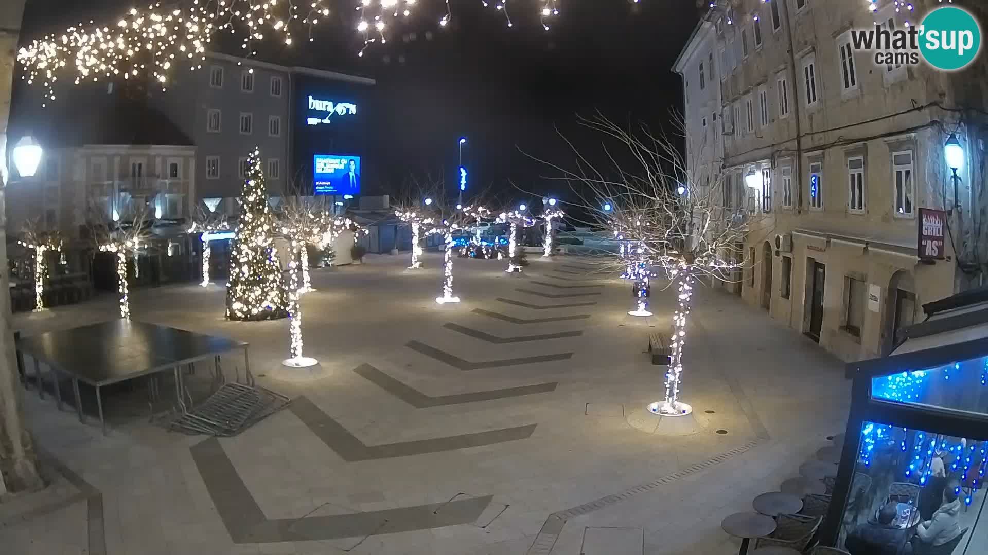 Center of Senj city – Pavlin square – Live Cam Dalmatia