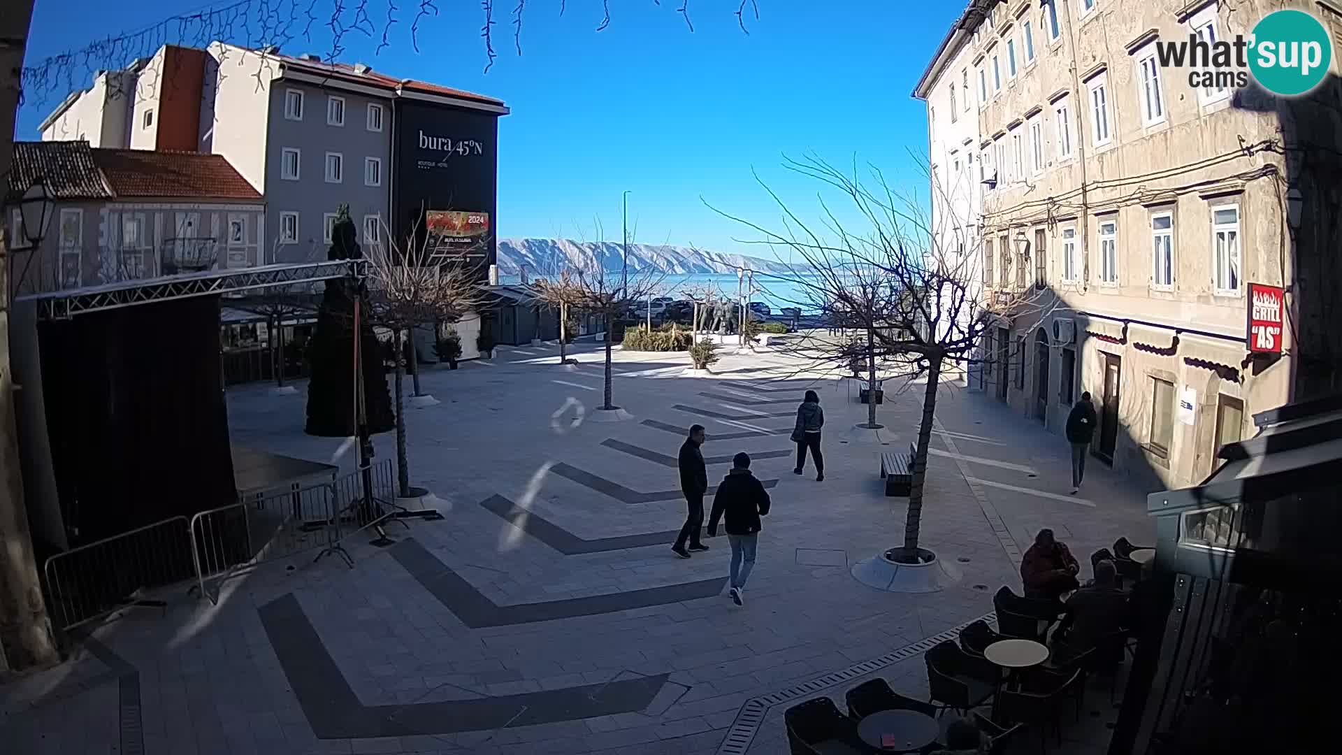 Centre de la ville de Senj – Place Pavlin – Live Cam Dalmatie