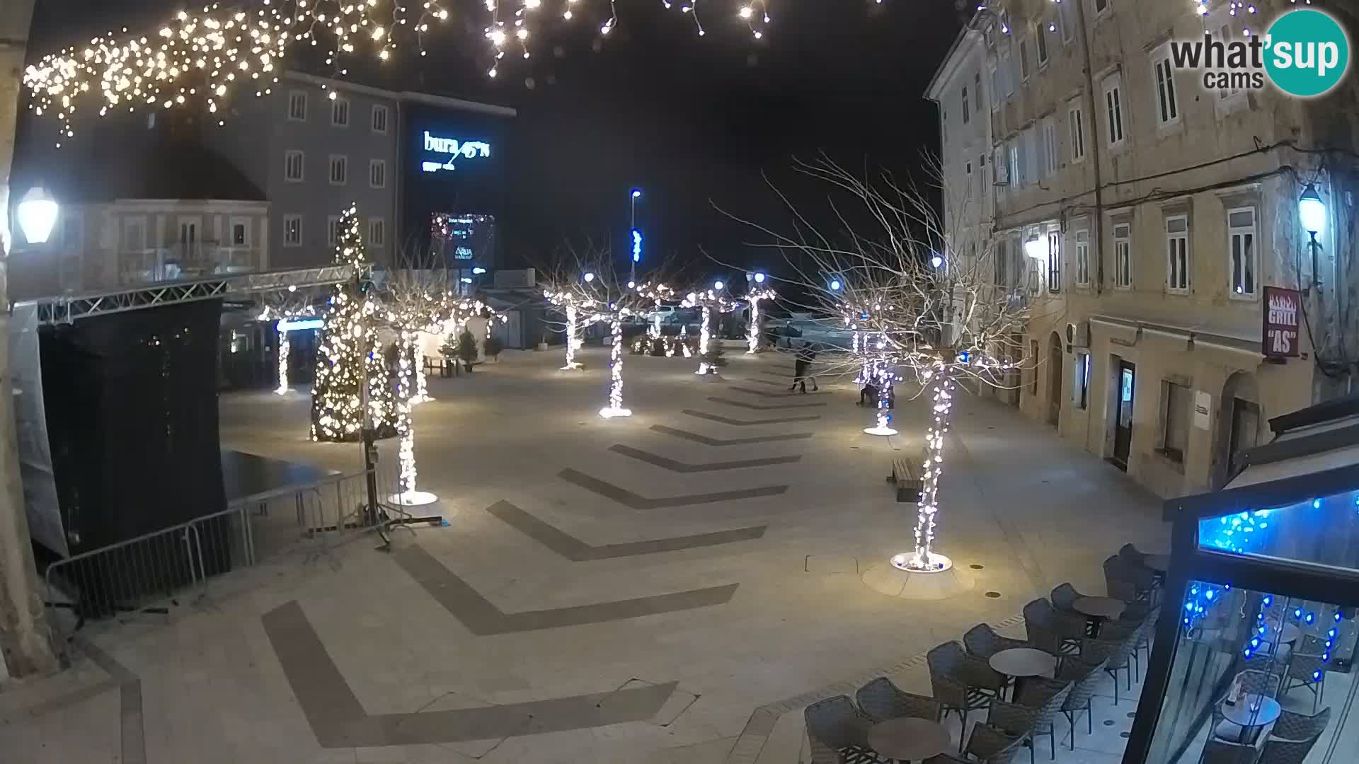 Centro della città di Senj – Piazza Pavlin – Live Cam Dalmazia