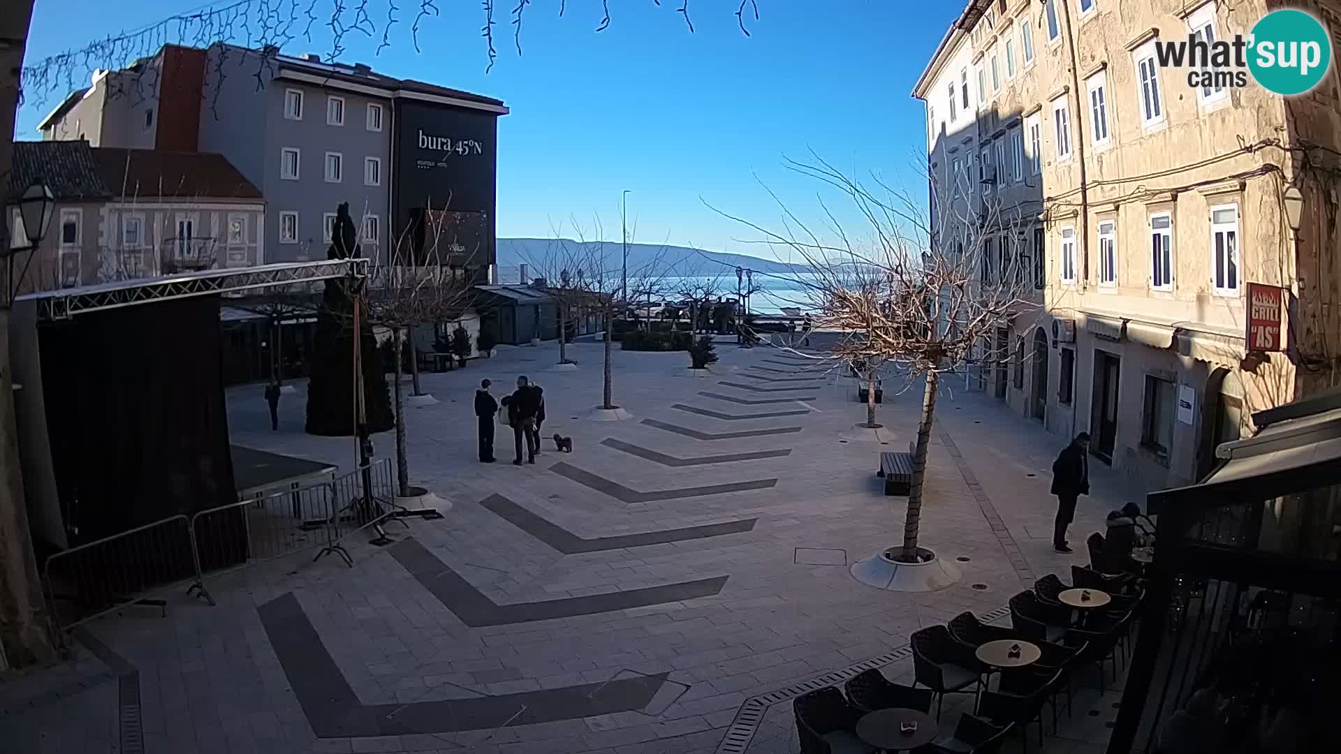 Centro della città di Senj – Piazza Pavlin – Live Cam Dalmazia