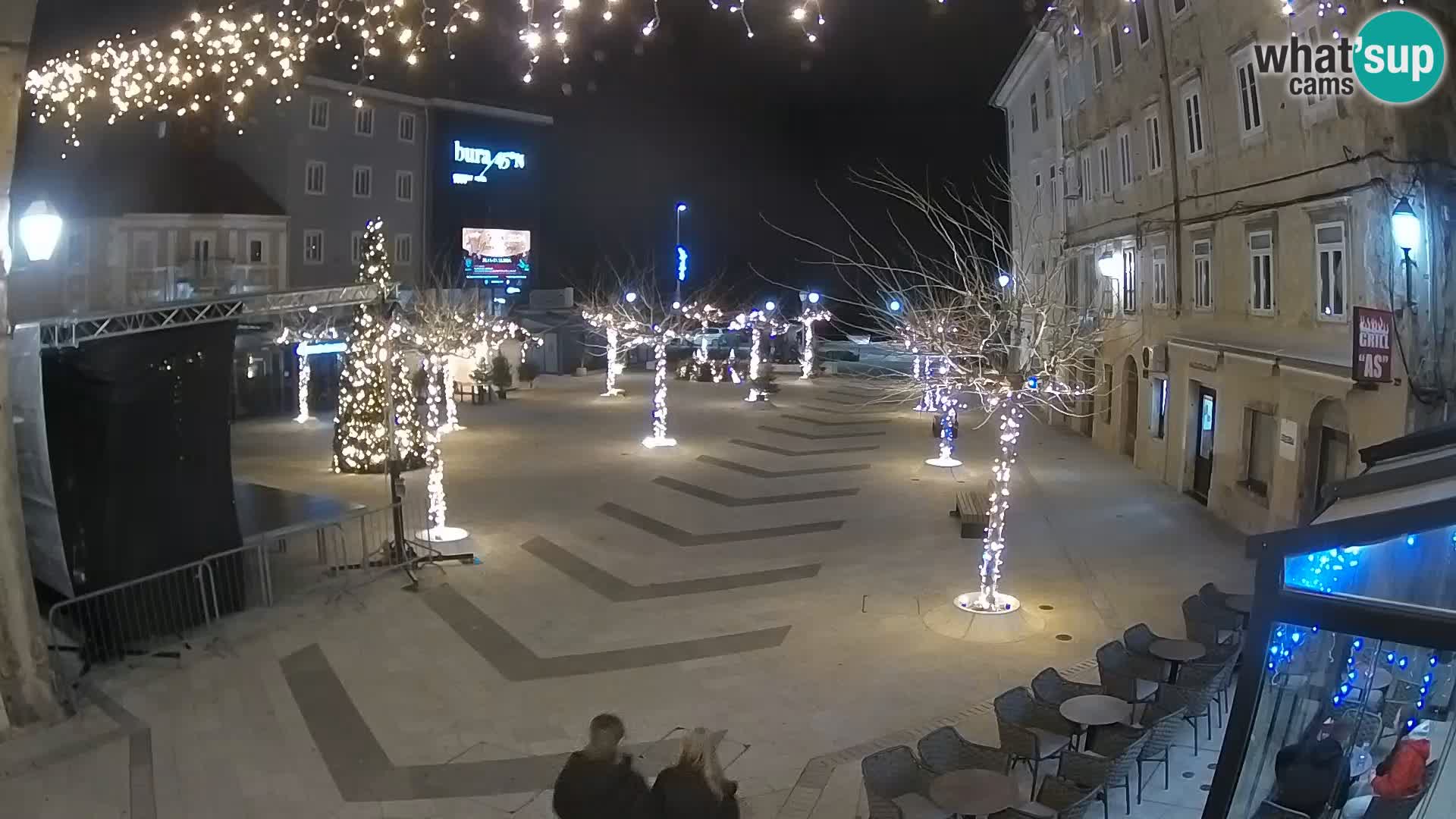 Centro della città di Senj – Piazza Pavlin – Live Cam Dalmazia