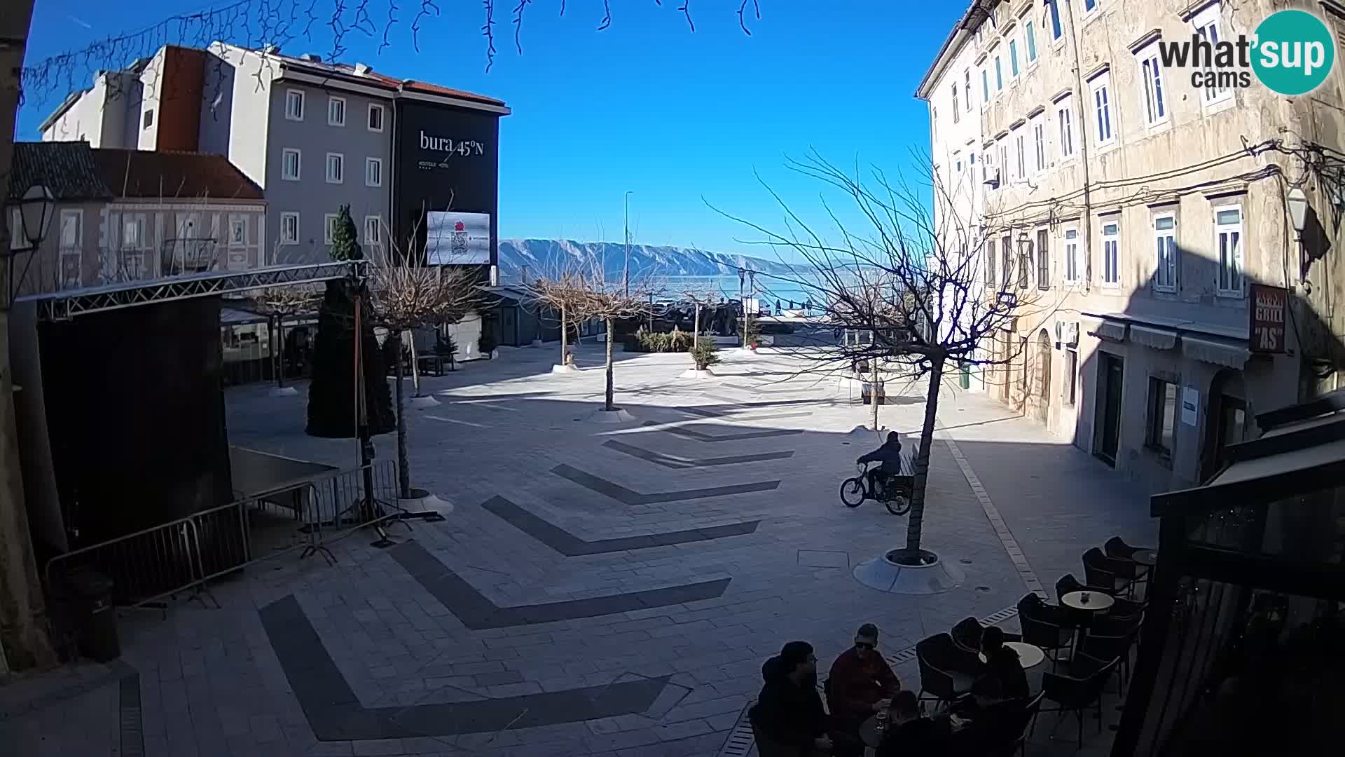 Centro della città di Senj – Piazza Pavlin – Live Cam Dalmazia