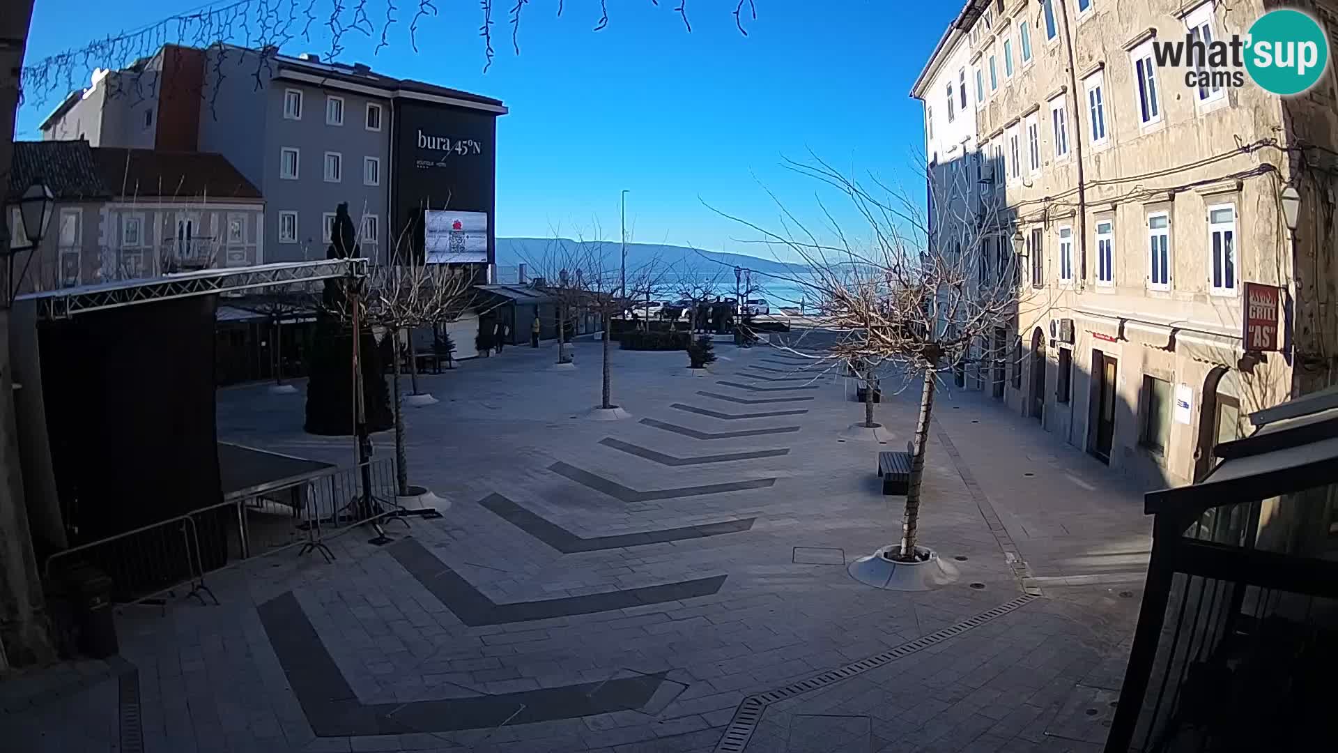 Center of Senj city – Pavlin square – Live Cam Dalmatia