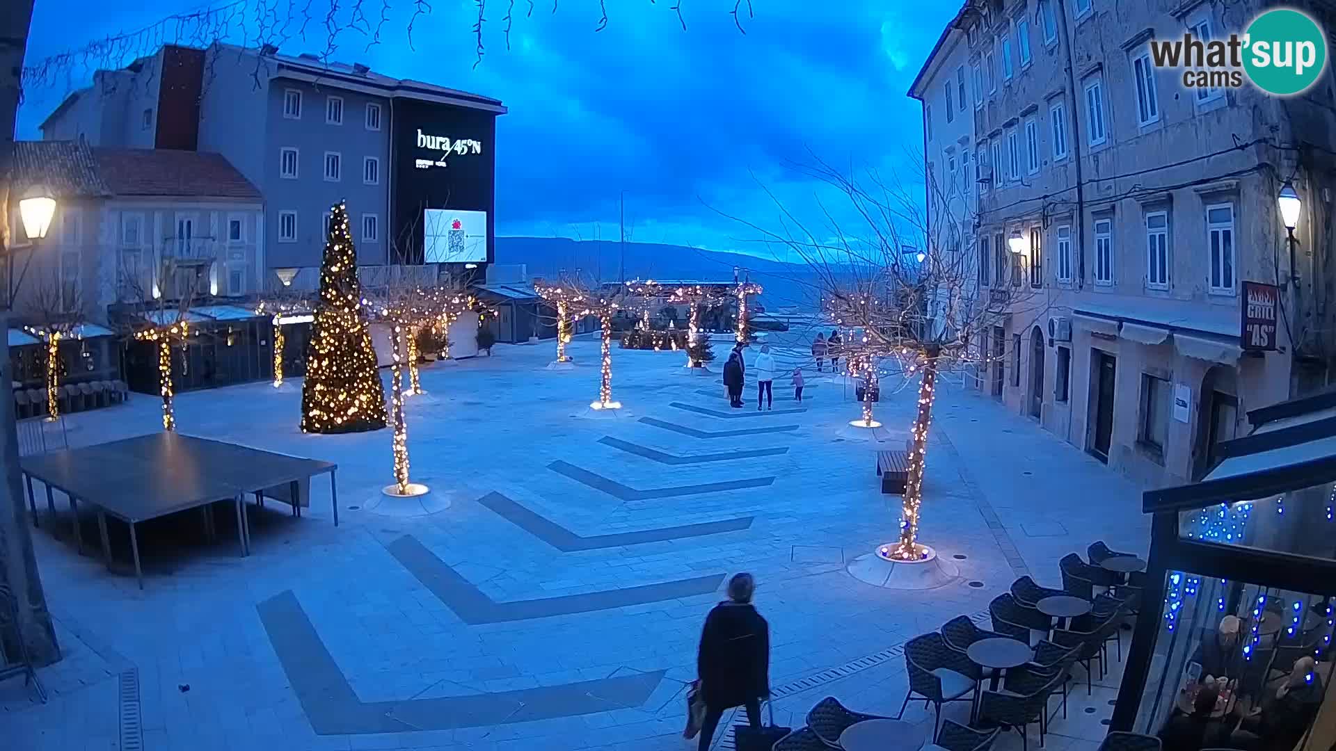 Centre de la ville de Senj – Place Pavlin – Live Cam Dalmatie