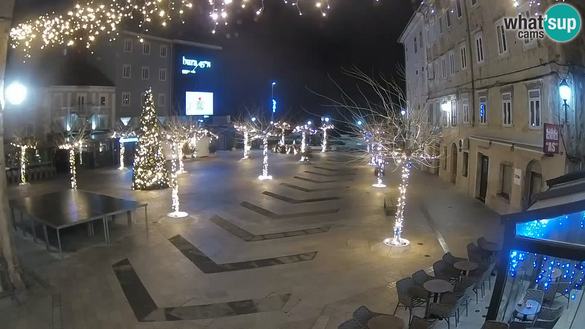 Center of Senj city – Pavlin square – Live Cam Dalmatia