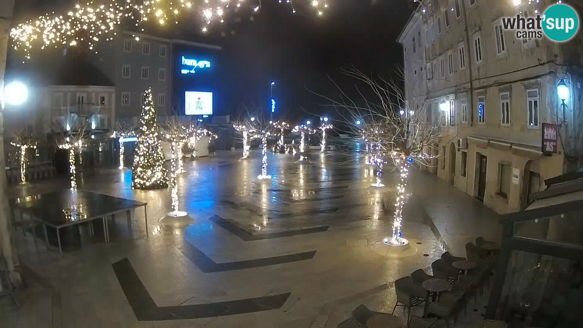 Center of Senj city – Pavlin square – Live Cam Dalmatia