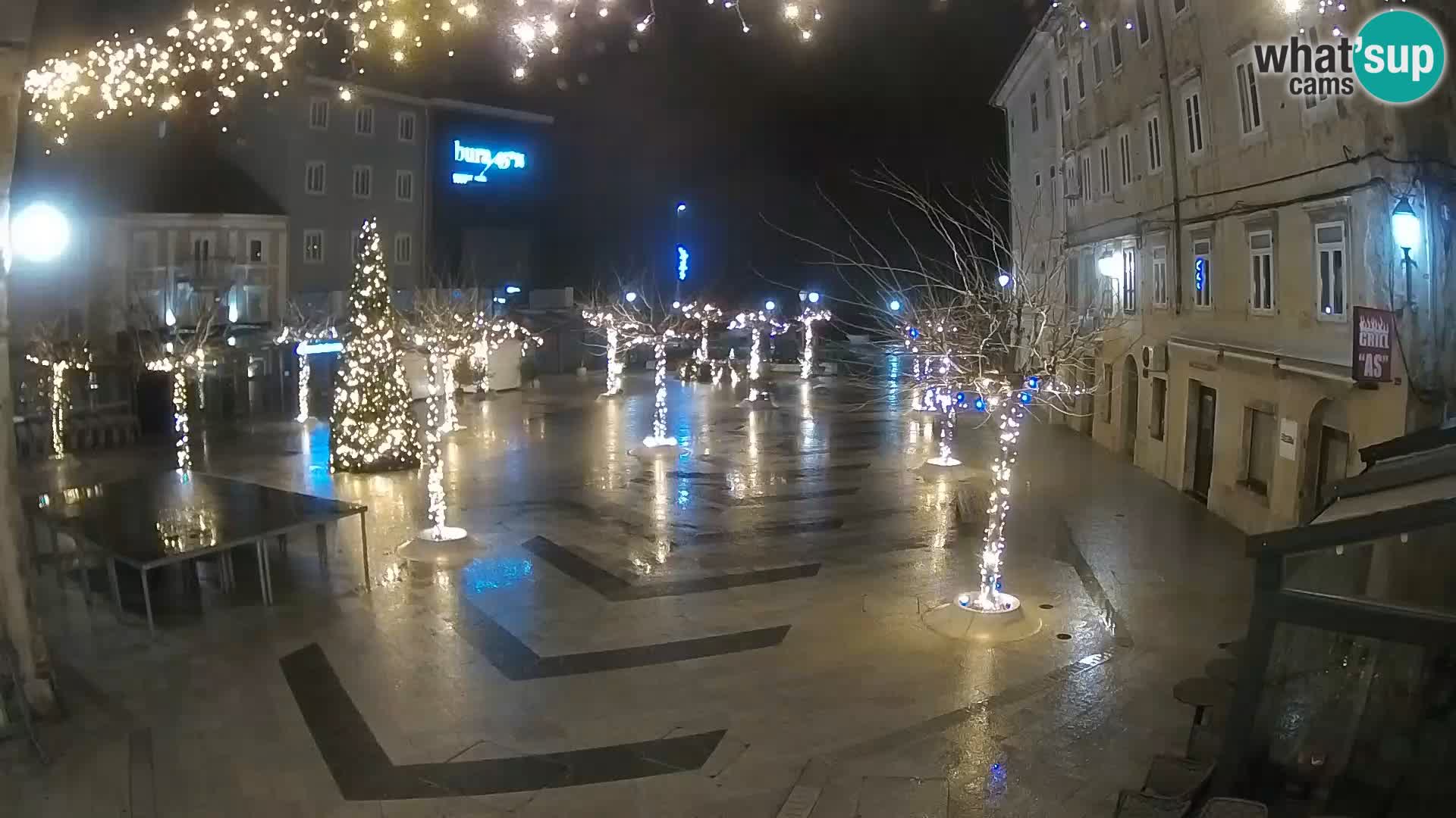 Center of Senj city – Pavlin square – Live Cam Dalmatia