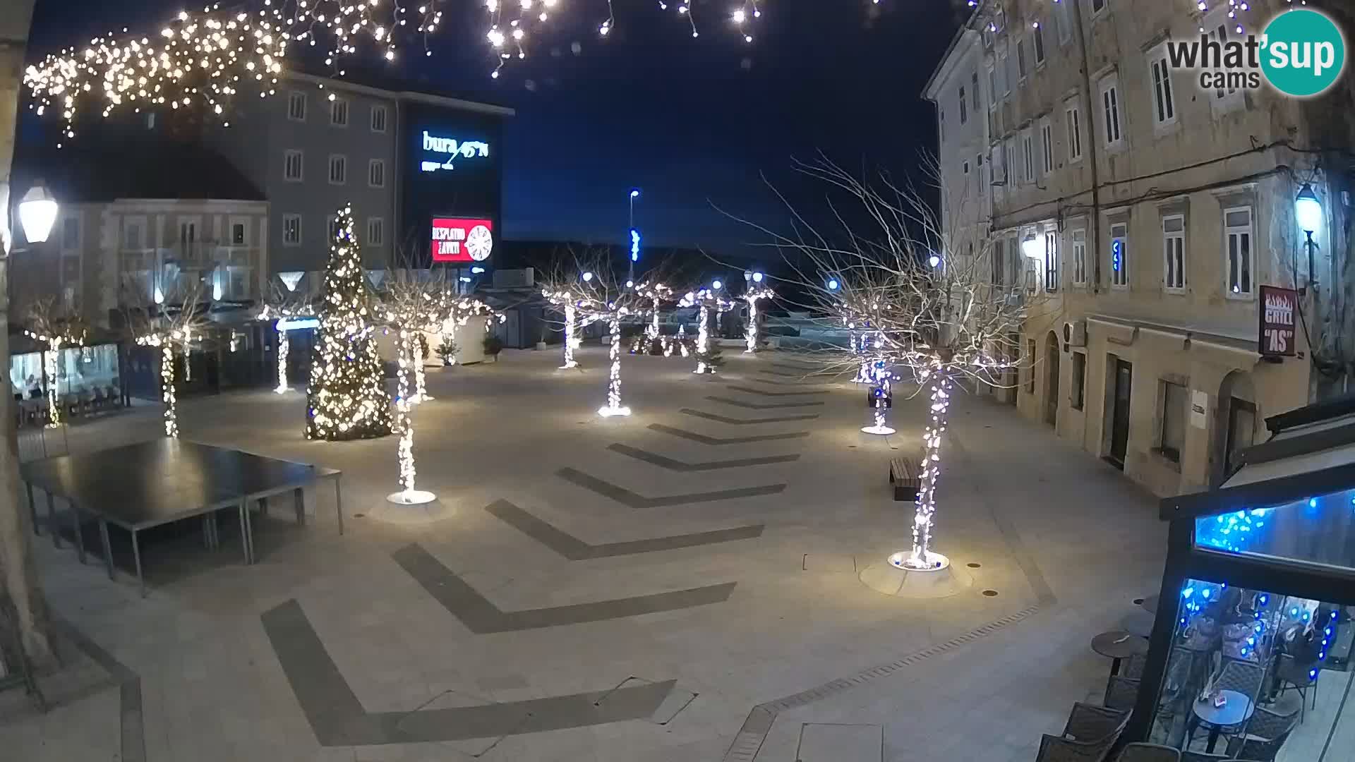 Center of Senj city – Pavlin square – Live Cam Dalmatia