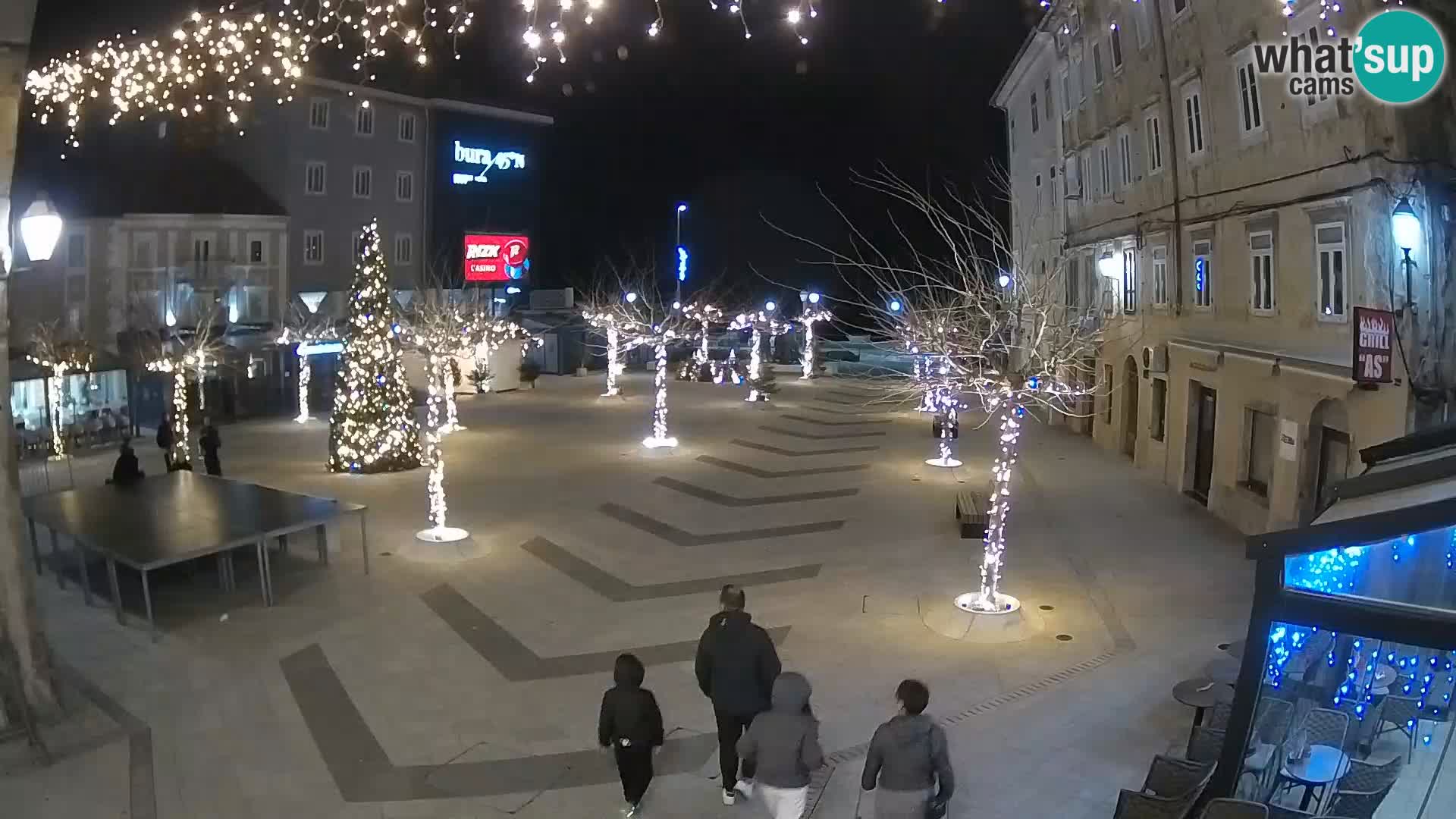 Centre de la ville de Senj – Place Pavlin – Live Cam Dalmatie