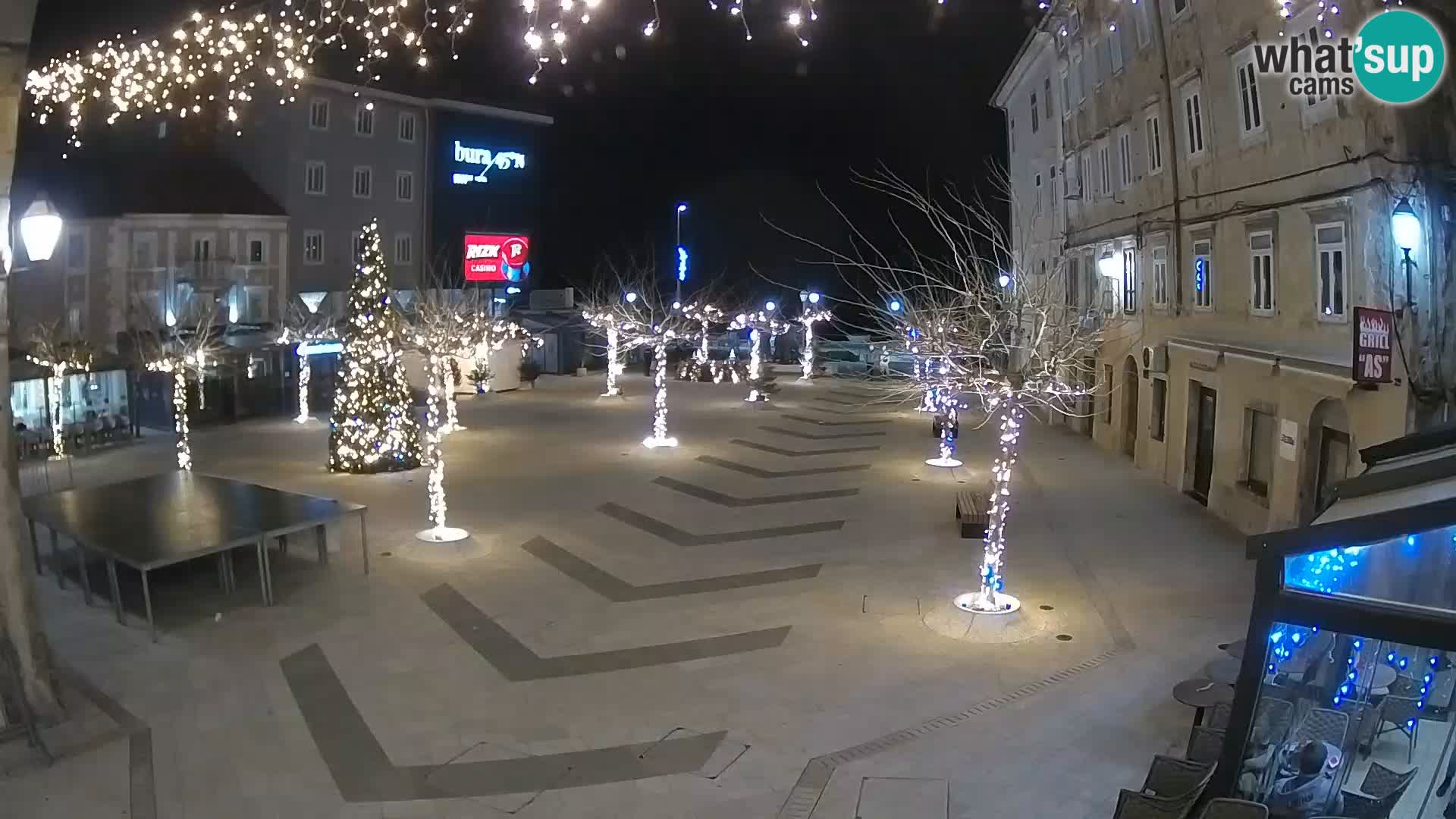 Centre de la ville de Senj – Place Pavlin – Live Cam Dalmatie