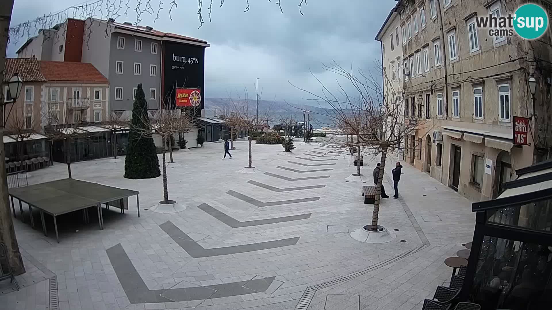 Center of Senj city – Pavlin square – Live Cam Dalmatia