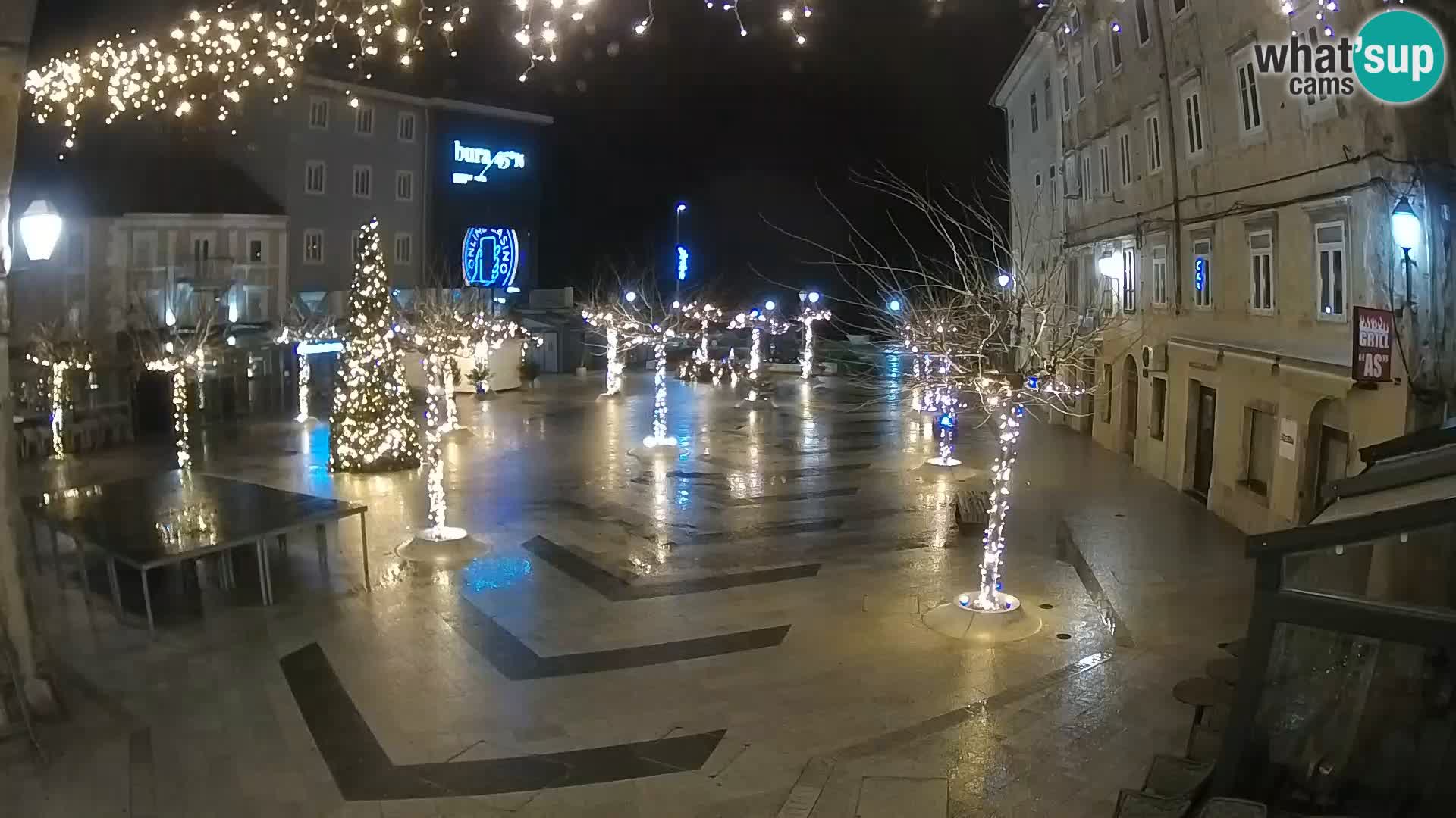 Centro della città di Senj – Piazza Pavlin – Live Cam Dalmazia