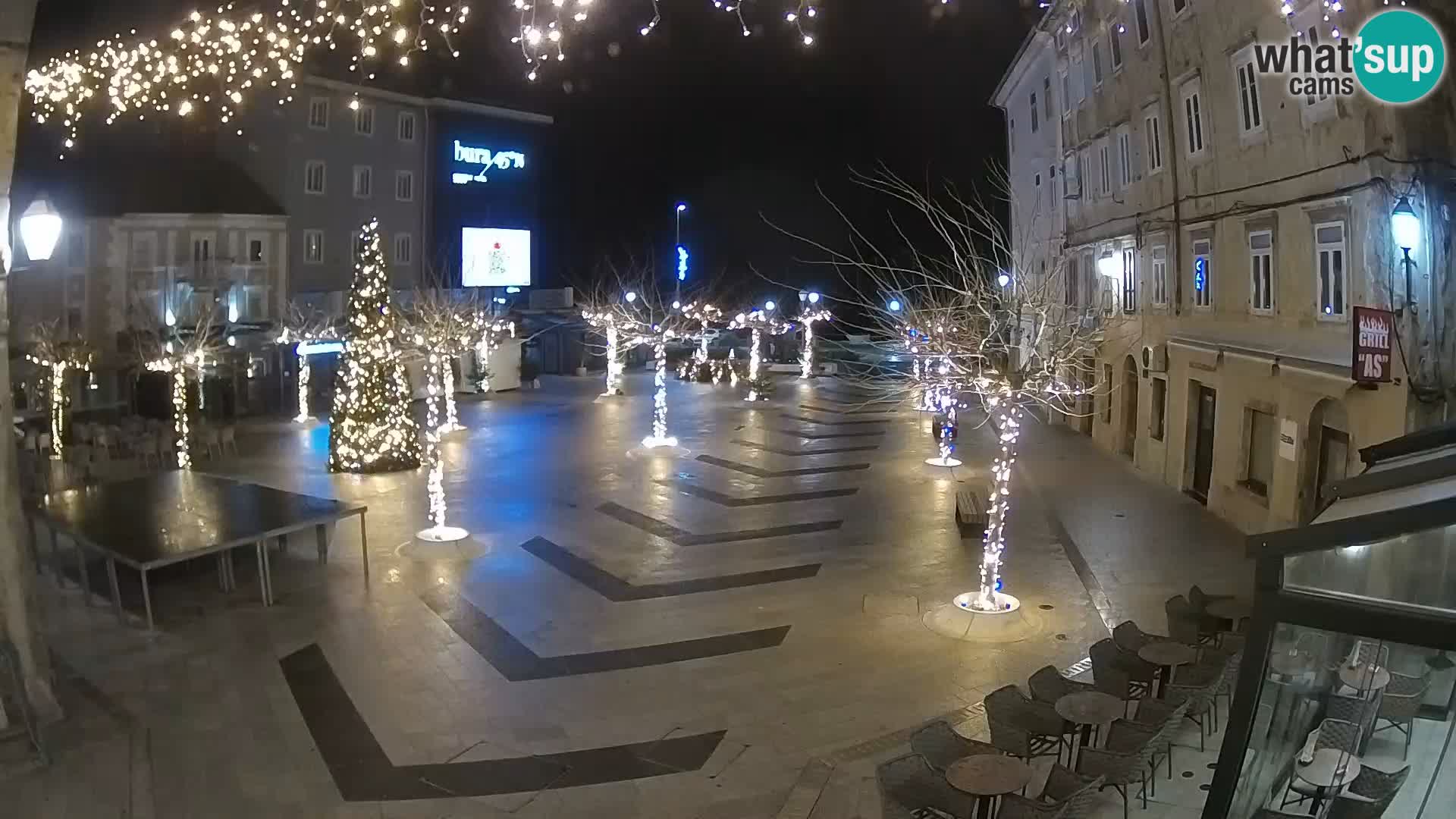 Centre de la ville de Senj – Place Pavlin – Live Cam Dalmatie