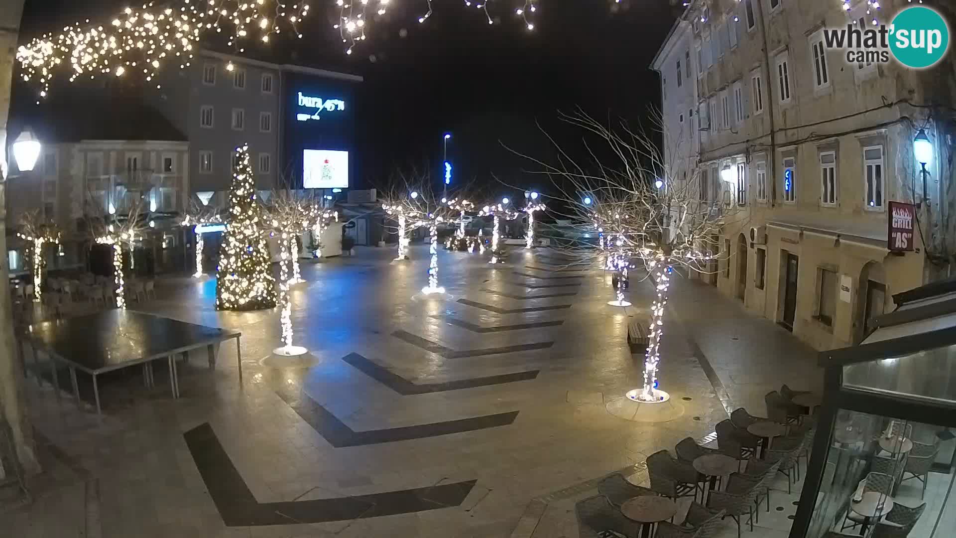 Center of Senj city – Pavlin square – Live Cam Dalmatia