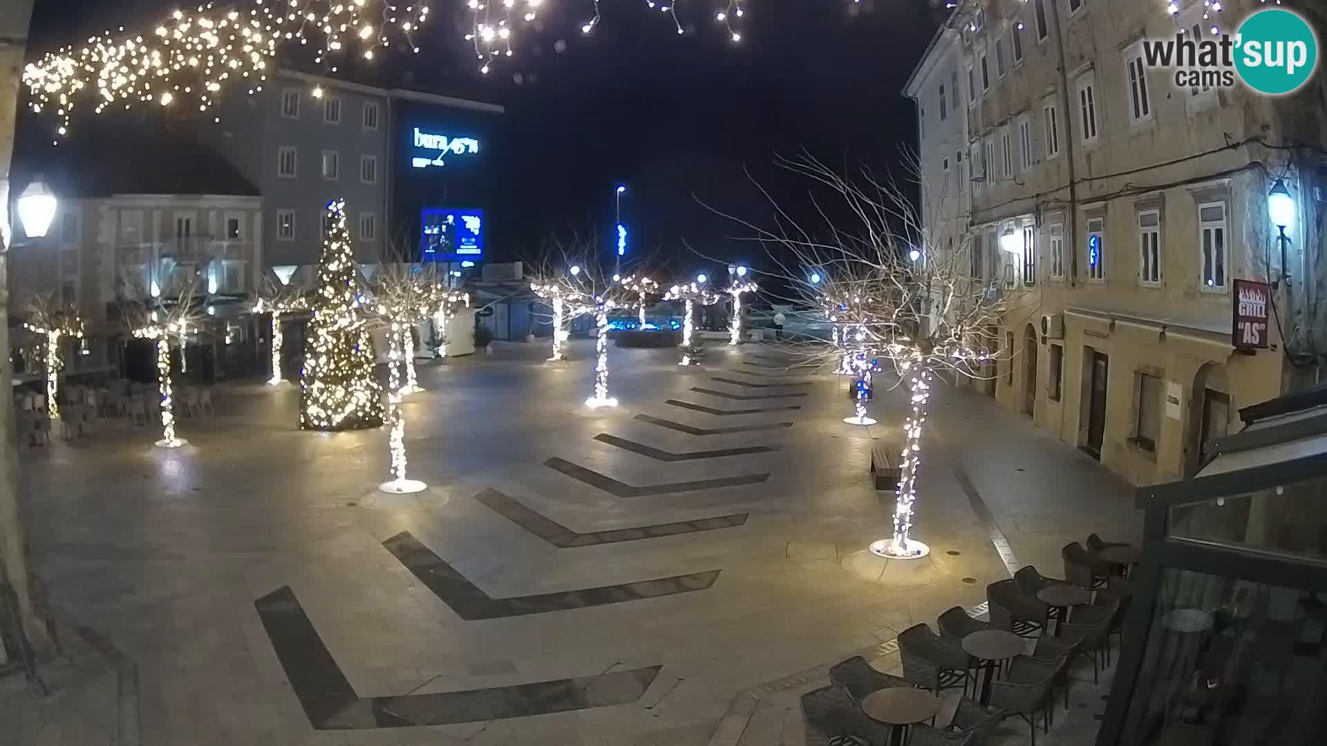 Centro della città di Senj – Piazza Pavlin – Live Cam Dalmazia