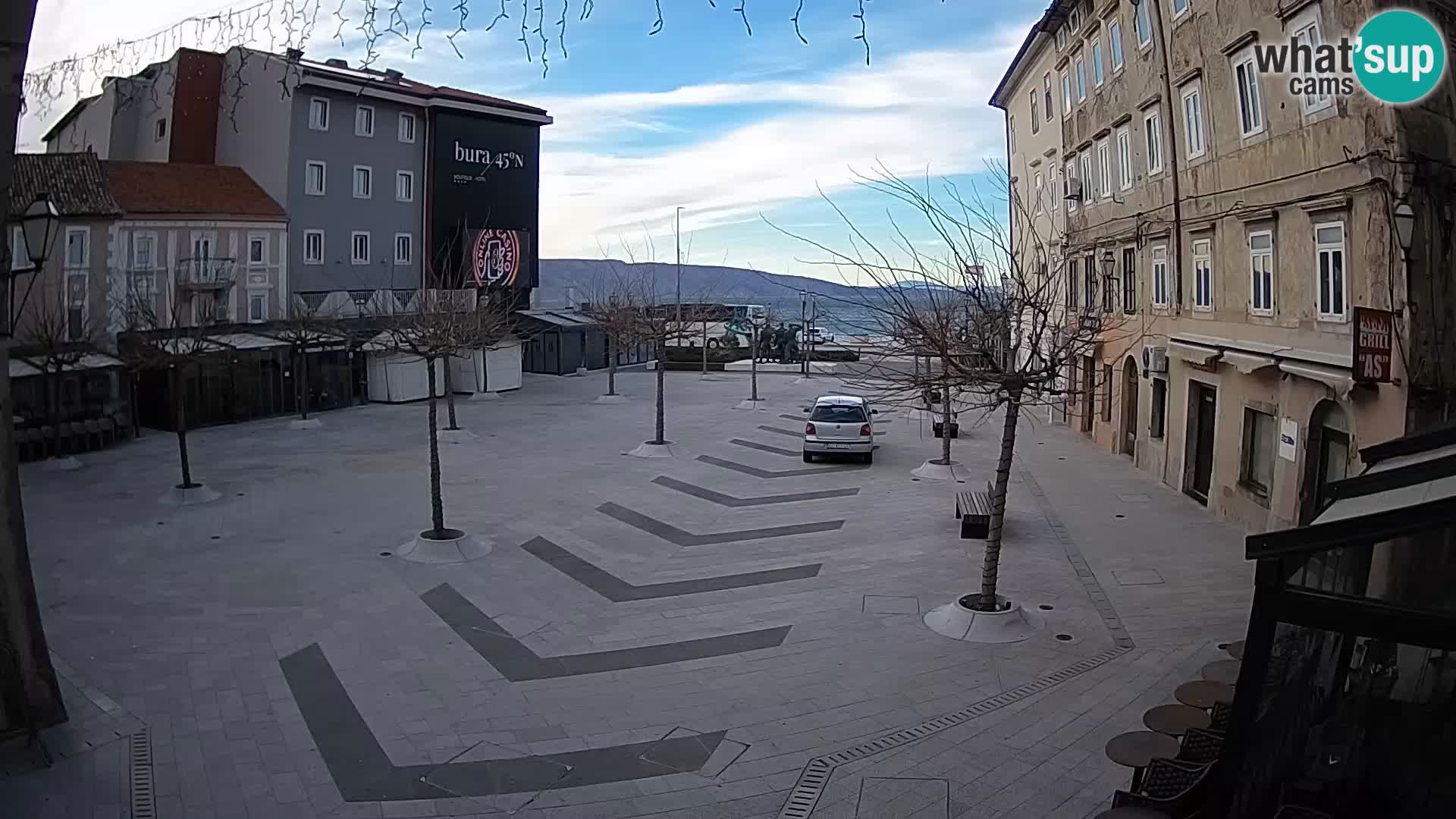 Centre de la ville de Senj – Place Pavlin – Live Cam Dalmatie