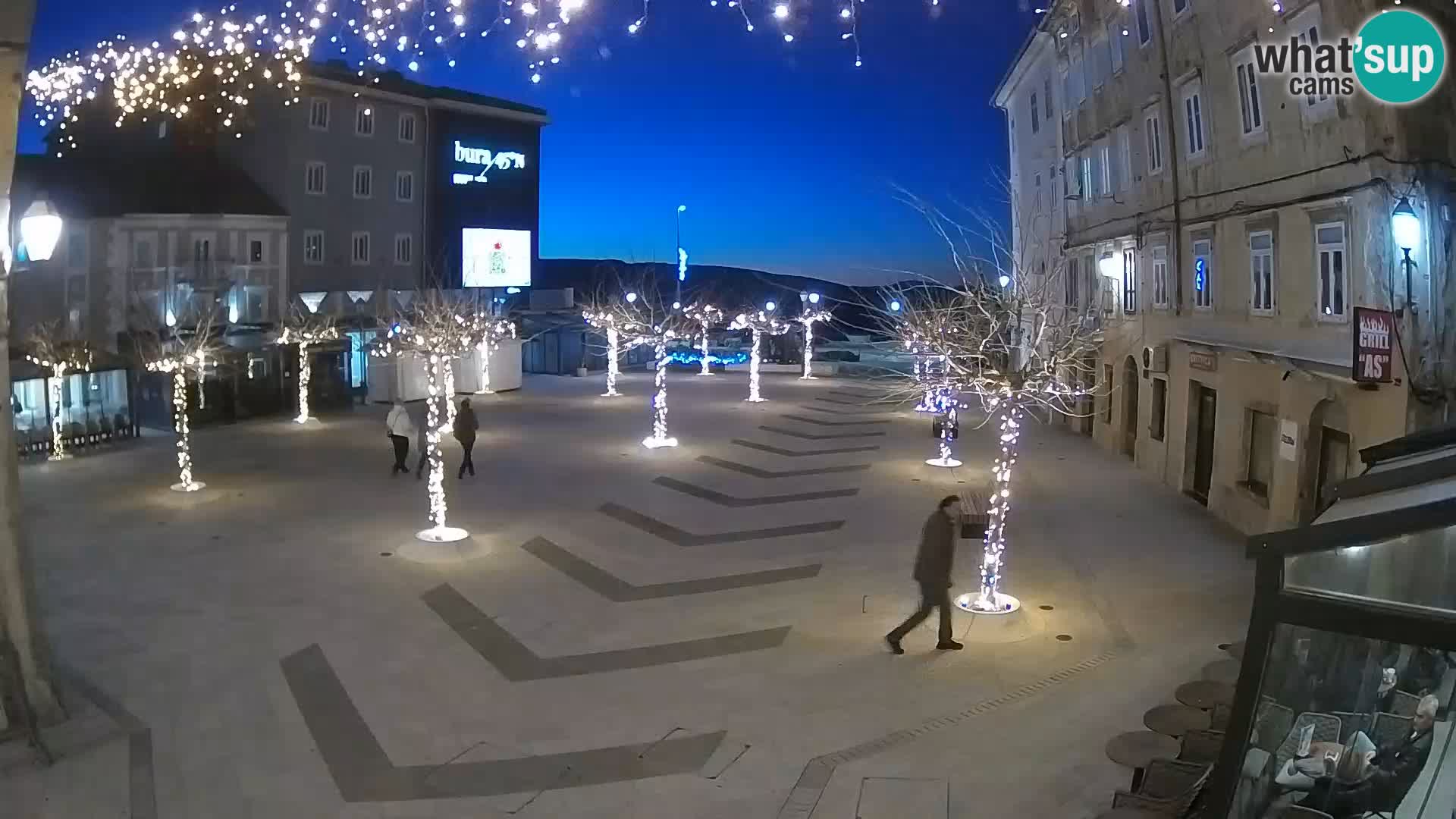 Center of Senj city – Pavlin square – Live Cam Dalmatia