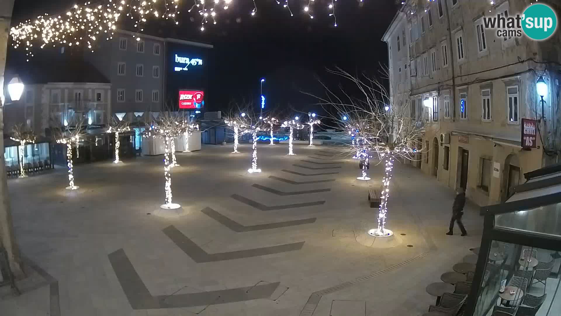 Center of Senj city – Pavlin square – Live Cam Dalmatia